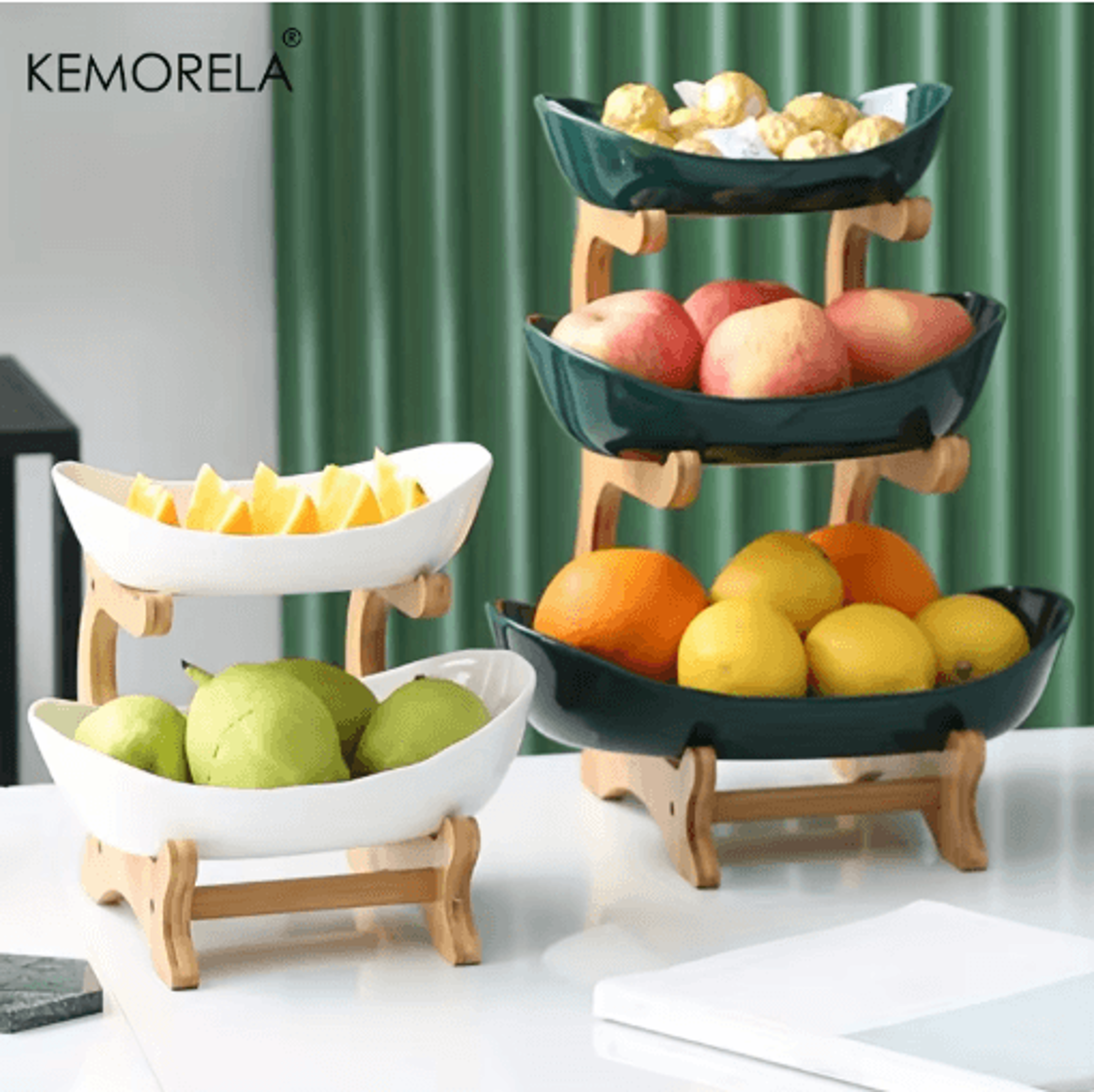 FreshTier 3Layer Fruit  Snack Serving Stand Modern MultiTier Dessert Display 11