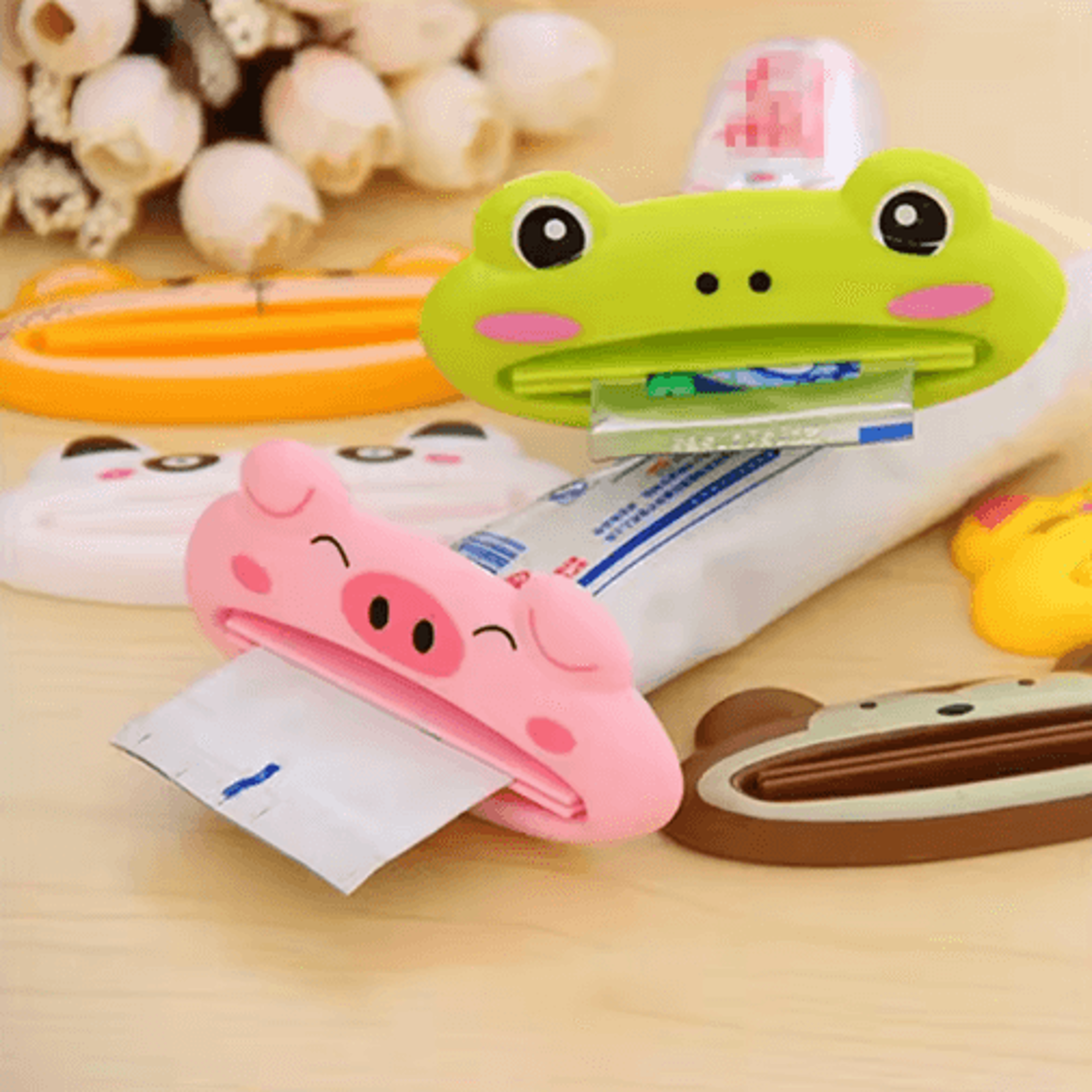 Cute Animal Toothpaste Squeezer  Multifunction Cartoon Tube Dispenser 0