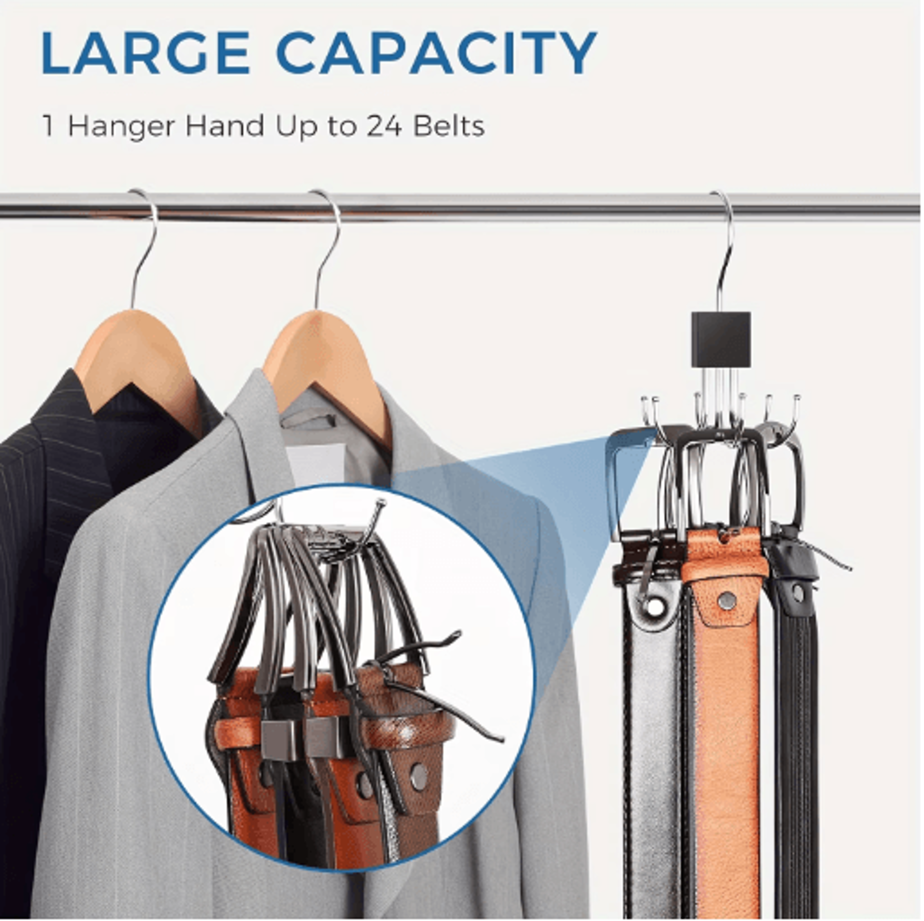 MultiClaw Hook Hanger Space Saving Organizer For Scarves Belts  Bags 5