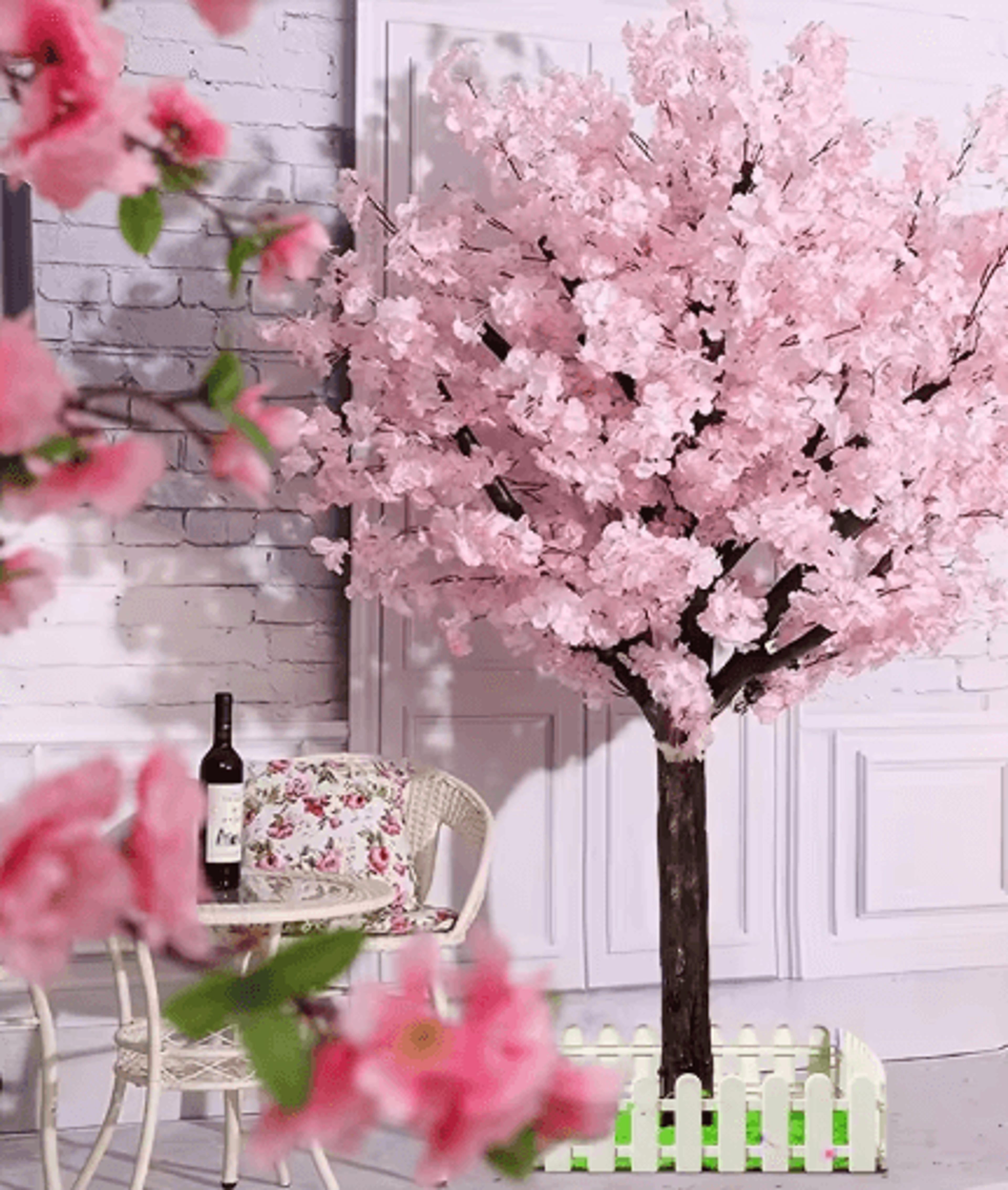 Artificial Cherry Blossom Tree Pink Sakura Decorative Tree For Weddings Parties  Home Decor 0