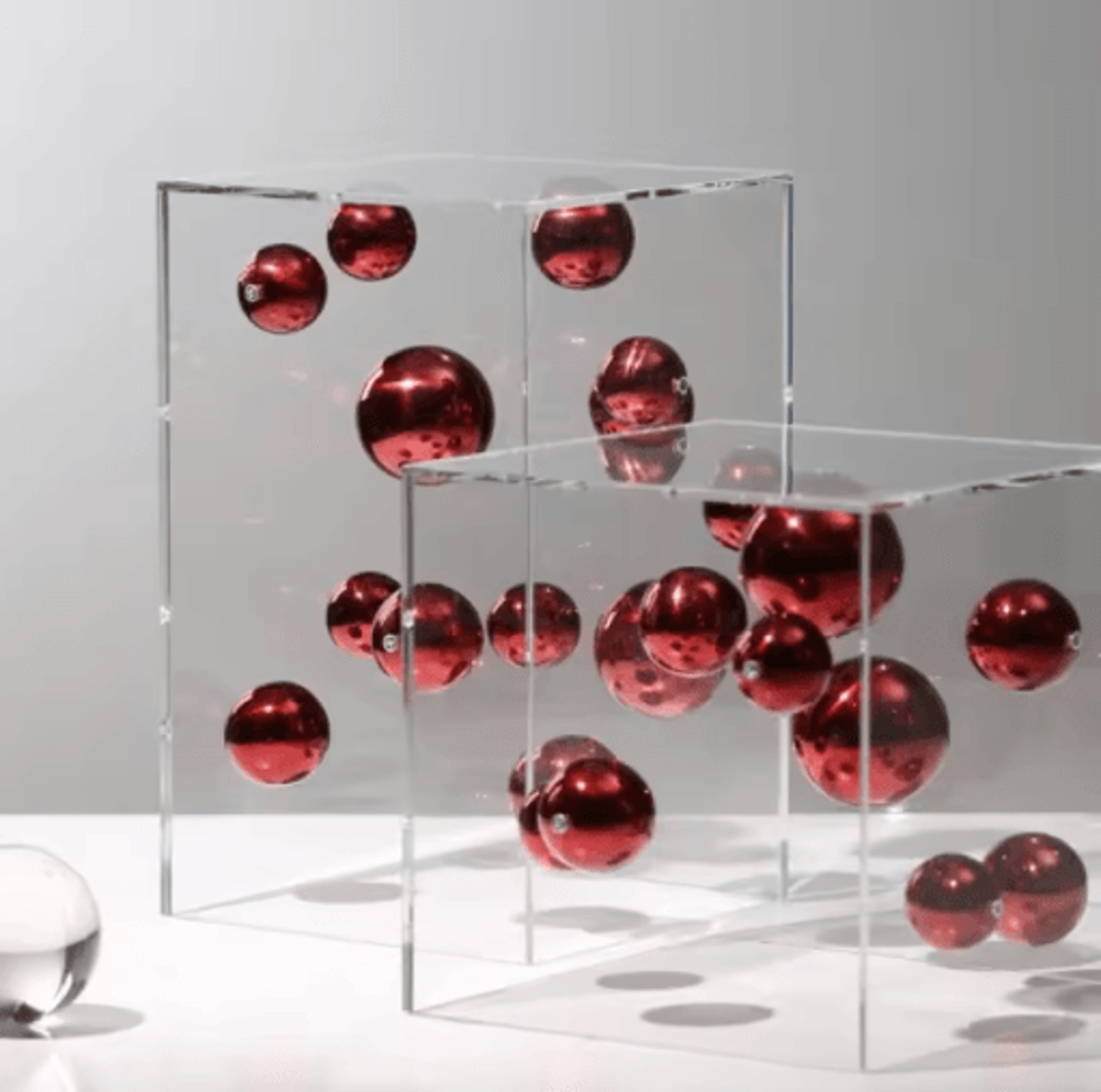 Modern Clear Acrylic Display Cube Decorative Square Cover For Home Styling 11