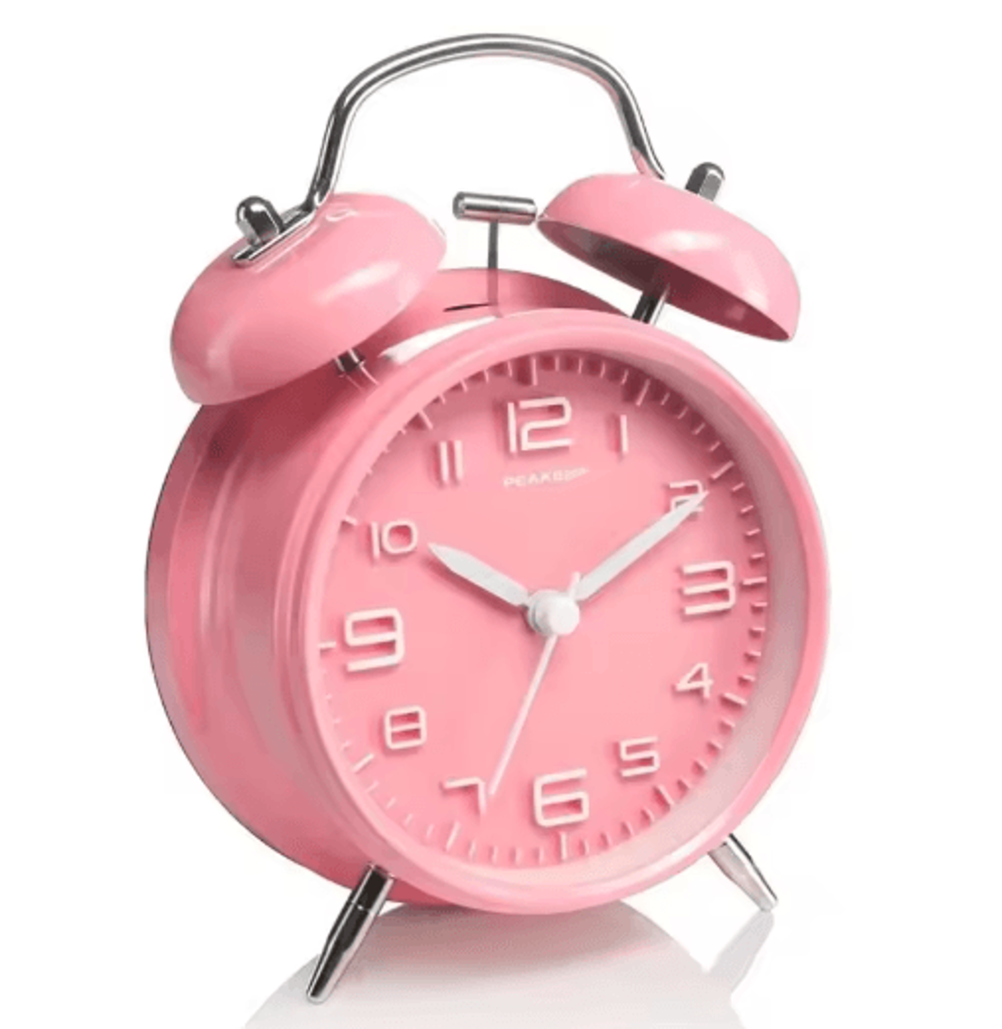 Classic Twin Bell Alarm Clock Loud Metal Desk Clock With Backlight Display 1