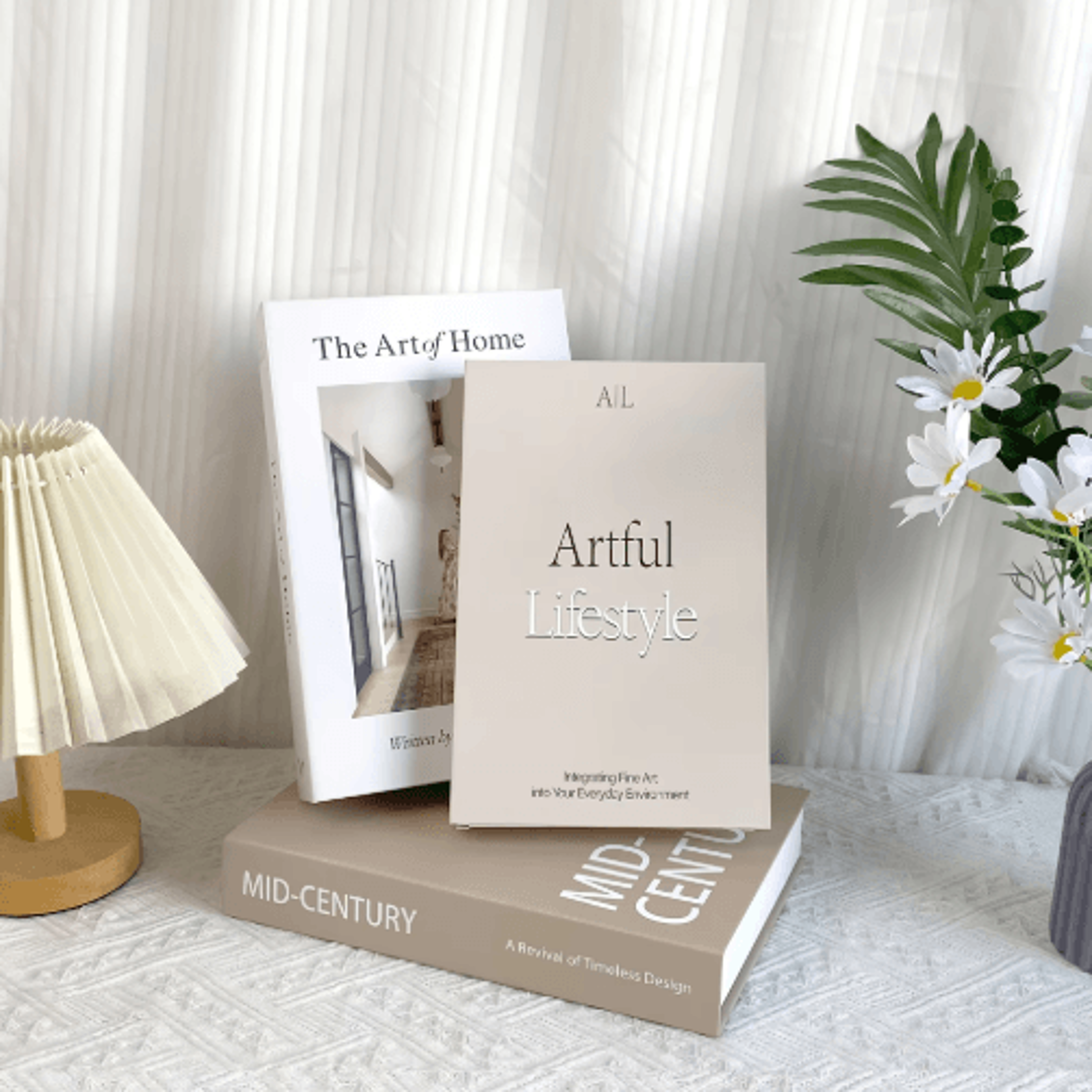 Decorative Fake Book Set  3pcs Minimalist Simulation Books For Home Styling 5