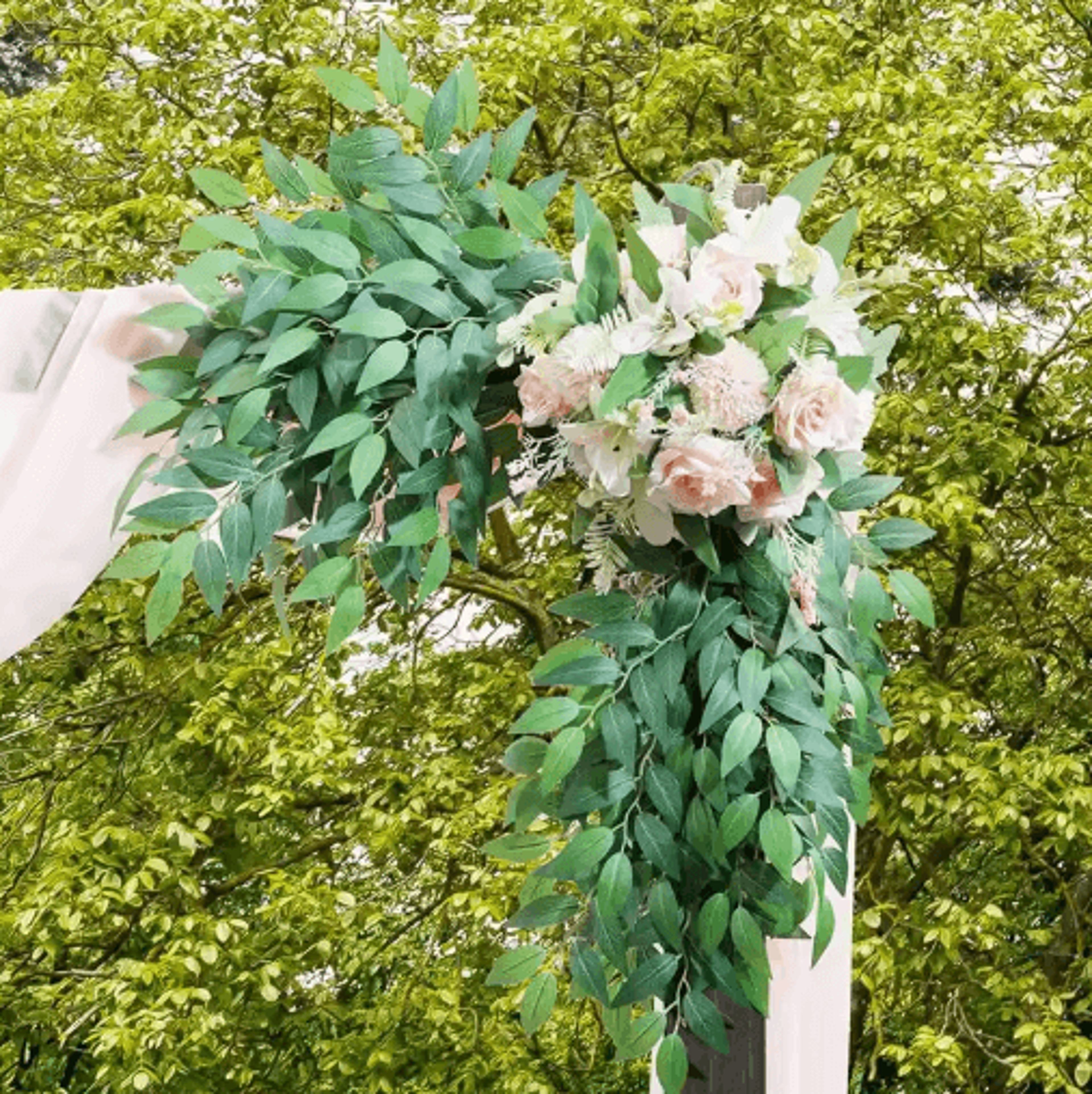 10PCS Artificial Ruscus Greenery Stems  Faux Wedding  Home Decor Leaves 4