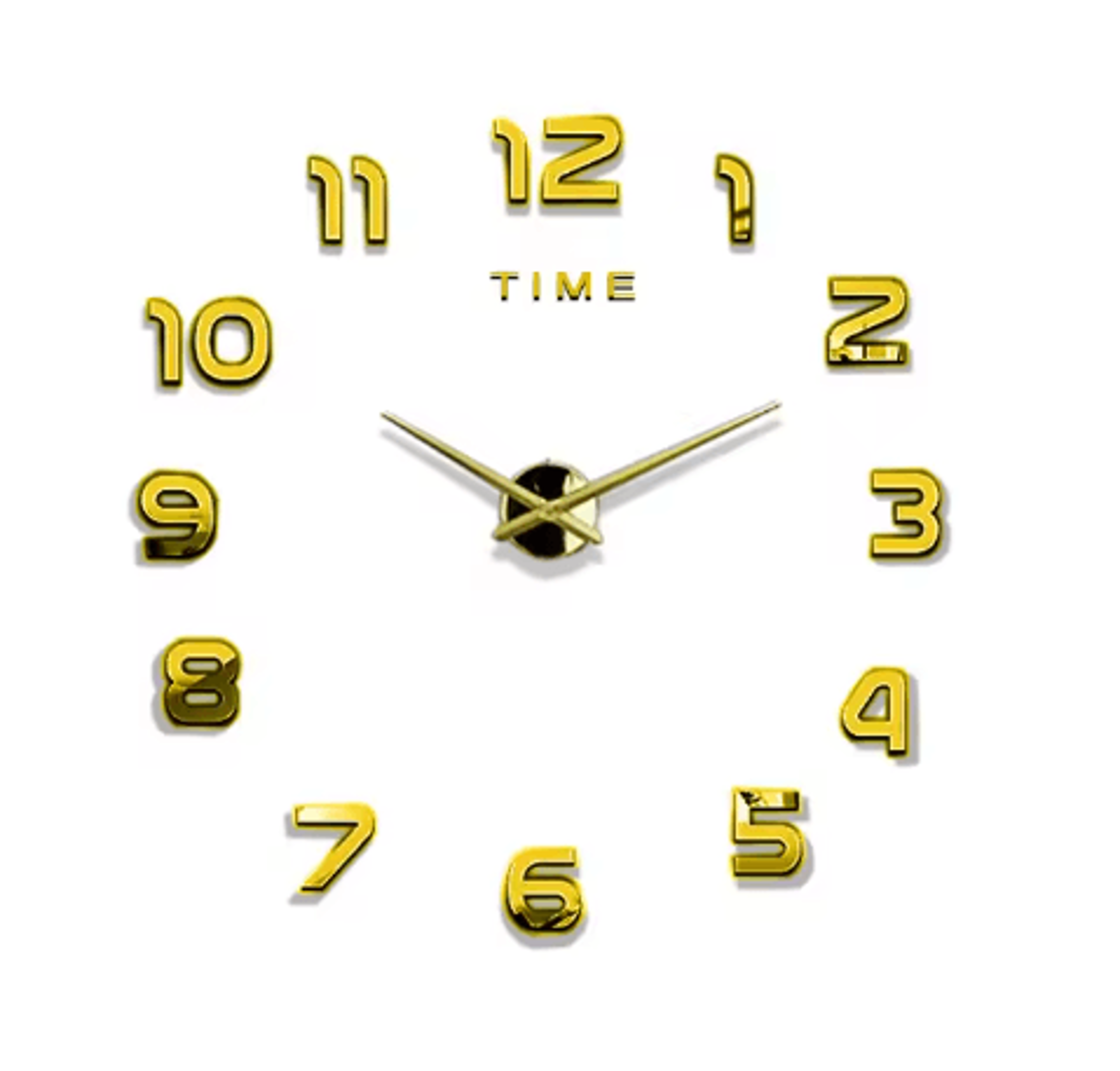 Modern 3D DIY Wall Clock  Large Acrylic Mirror Decorative Quartz Clock 16