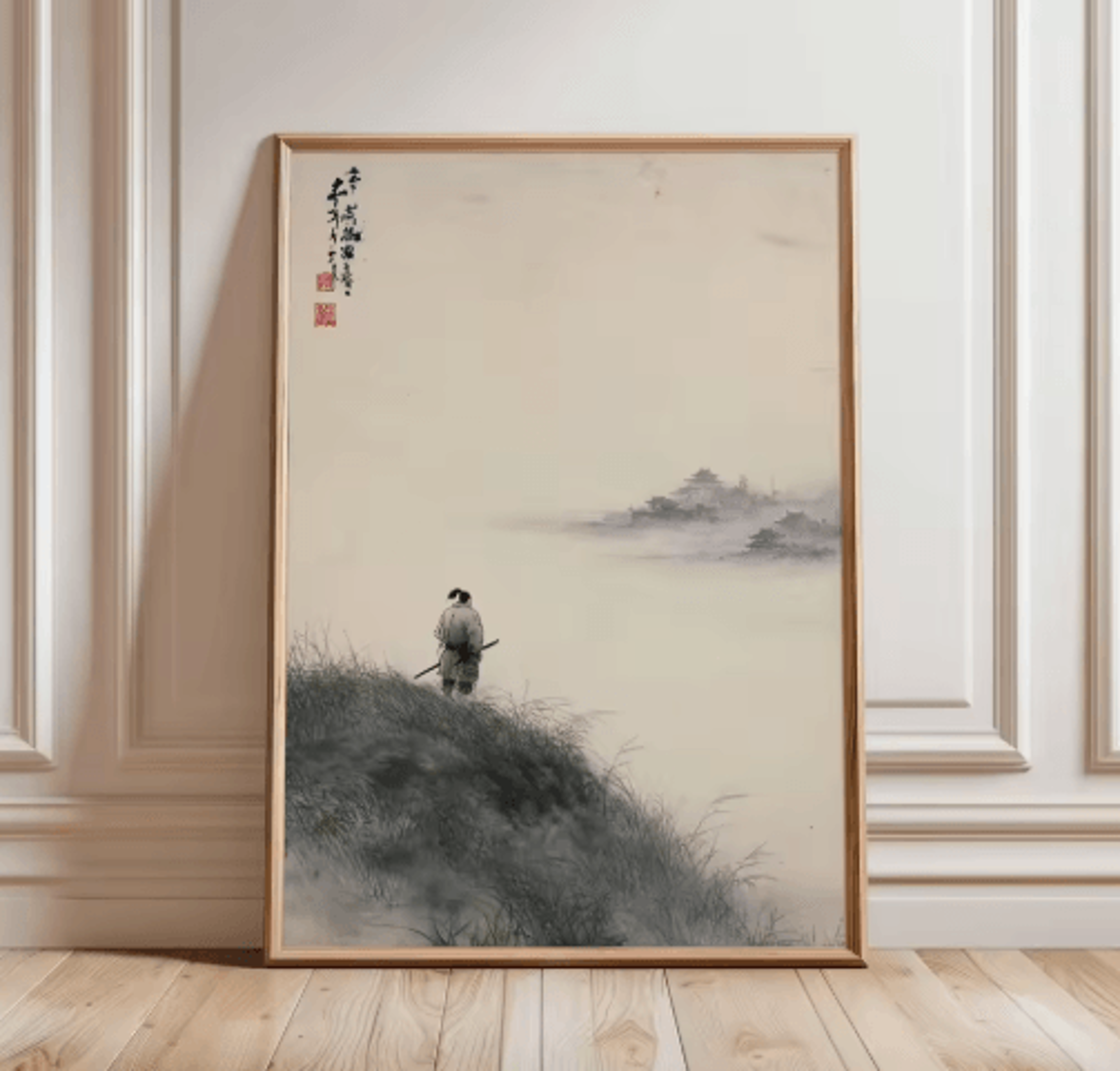 Japanese Tiger Swimming Canvas Wall Art  Asian Animal Canvas Print For Modern Living Room Decor 5
