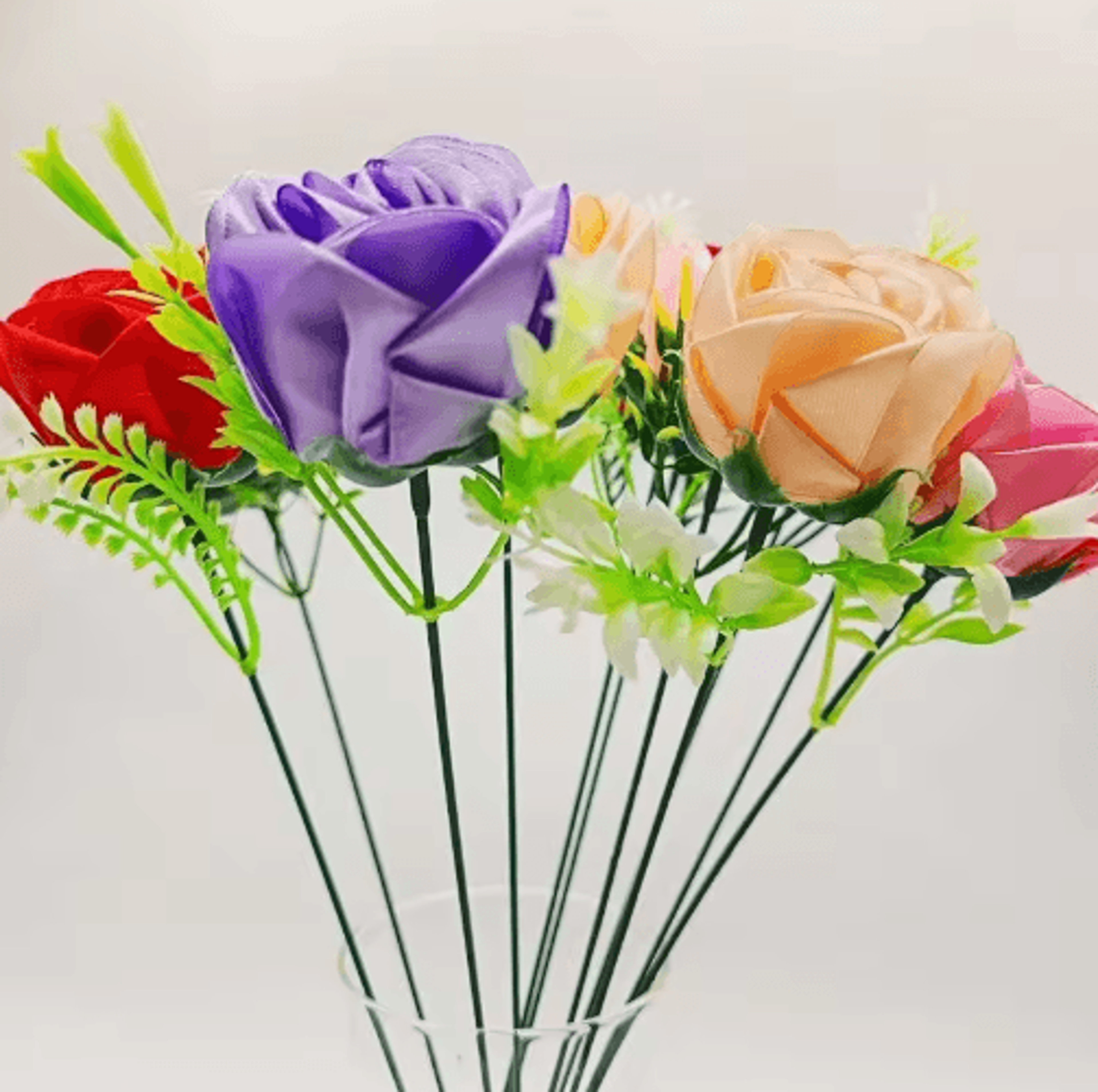 Artificial Flower Stems  Bendable Wire DIY Floral Stems For Wedding  Craft Decor 8
