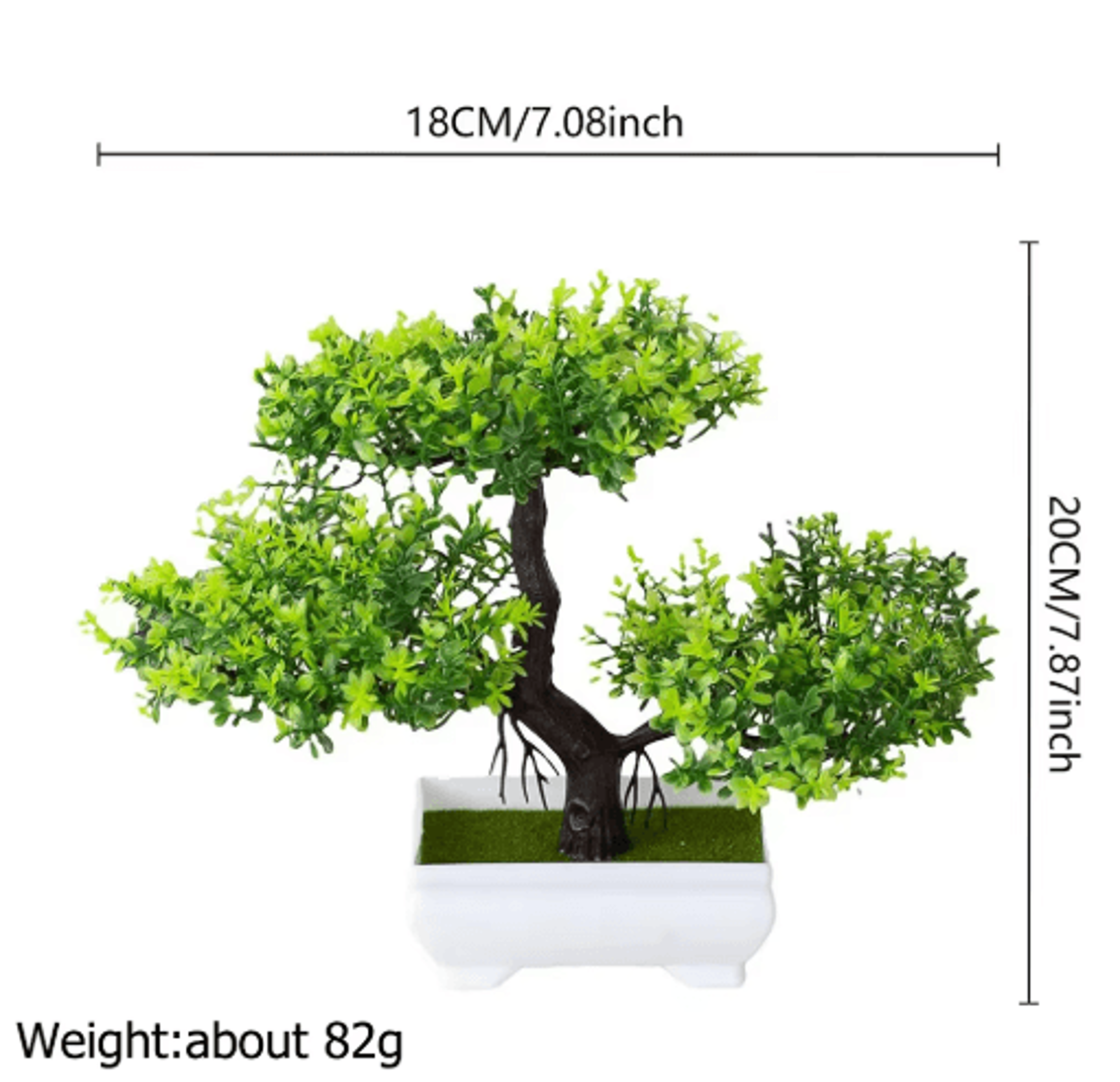 Artificial Bonsai Plant  Mini Zen Garden Tabletop Tree For Home  Office Decor 21