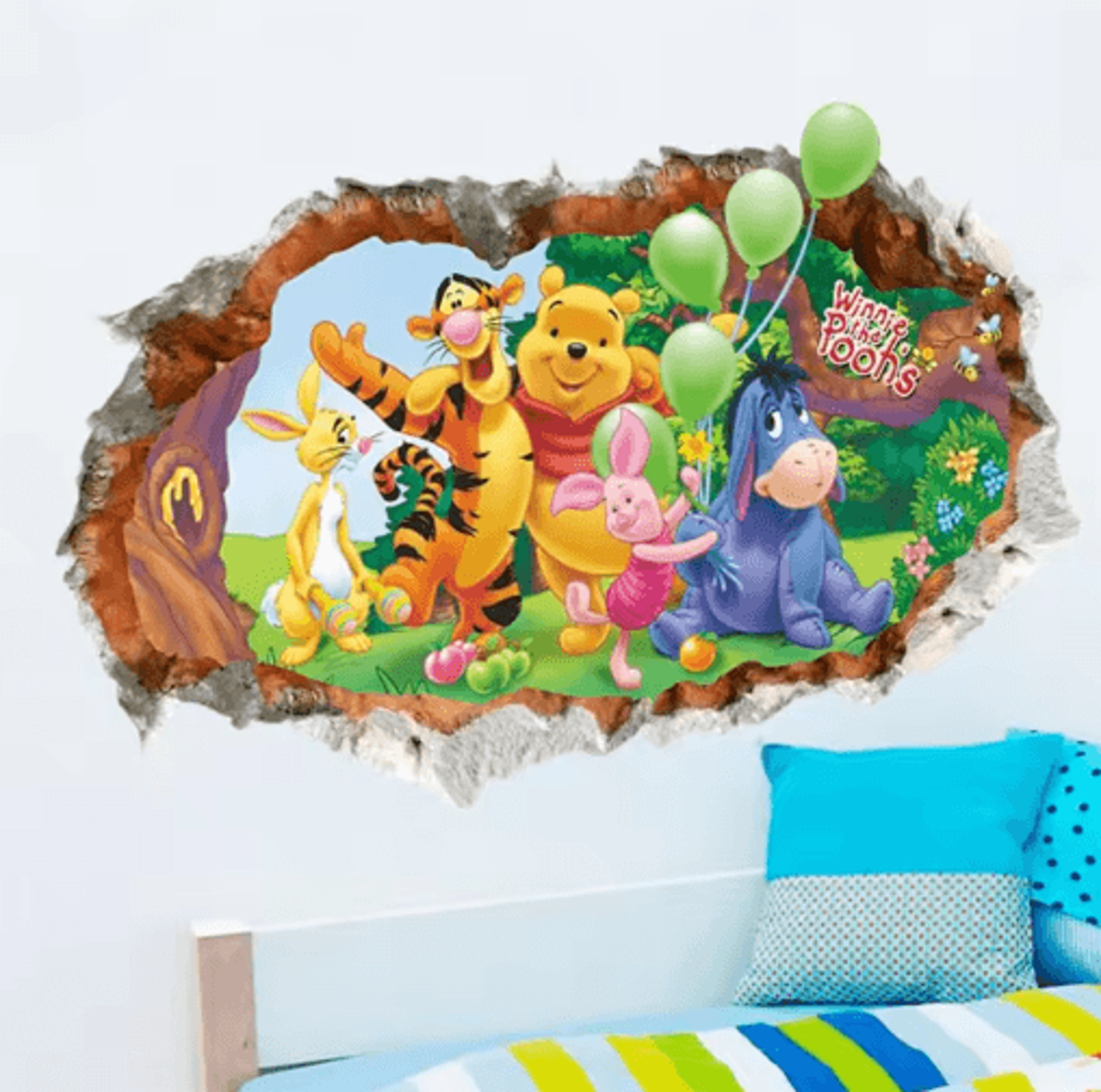 Winnie The Pooh Wall Sticker  Cute Cartoon Wall Decals For Kids Room  Nursery Decor 17
