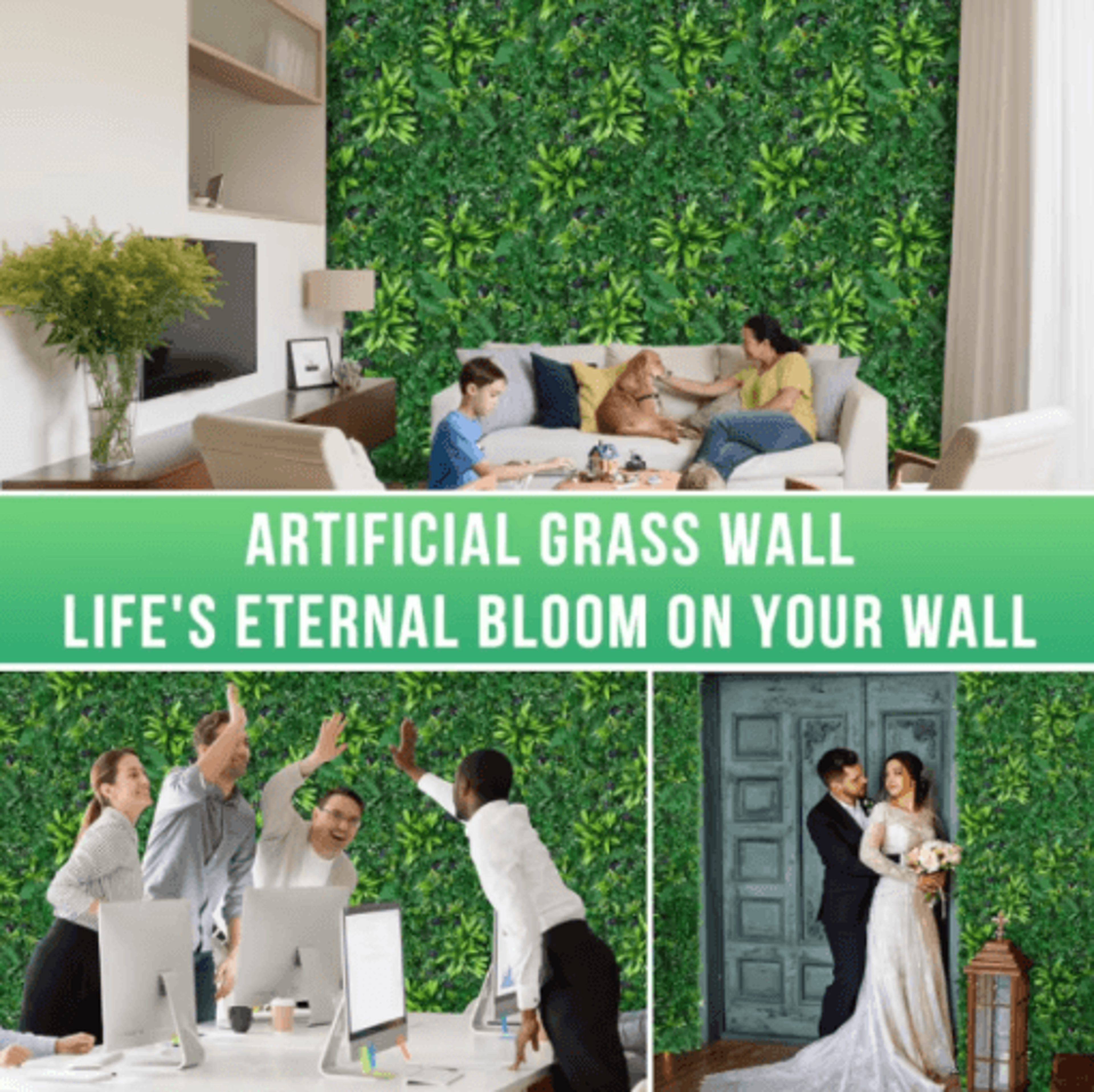 Artificial Grass Wall Panel  Boxwood Hedge For Vertical Garden  Greenery Wall Decor 5
