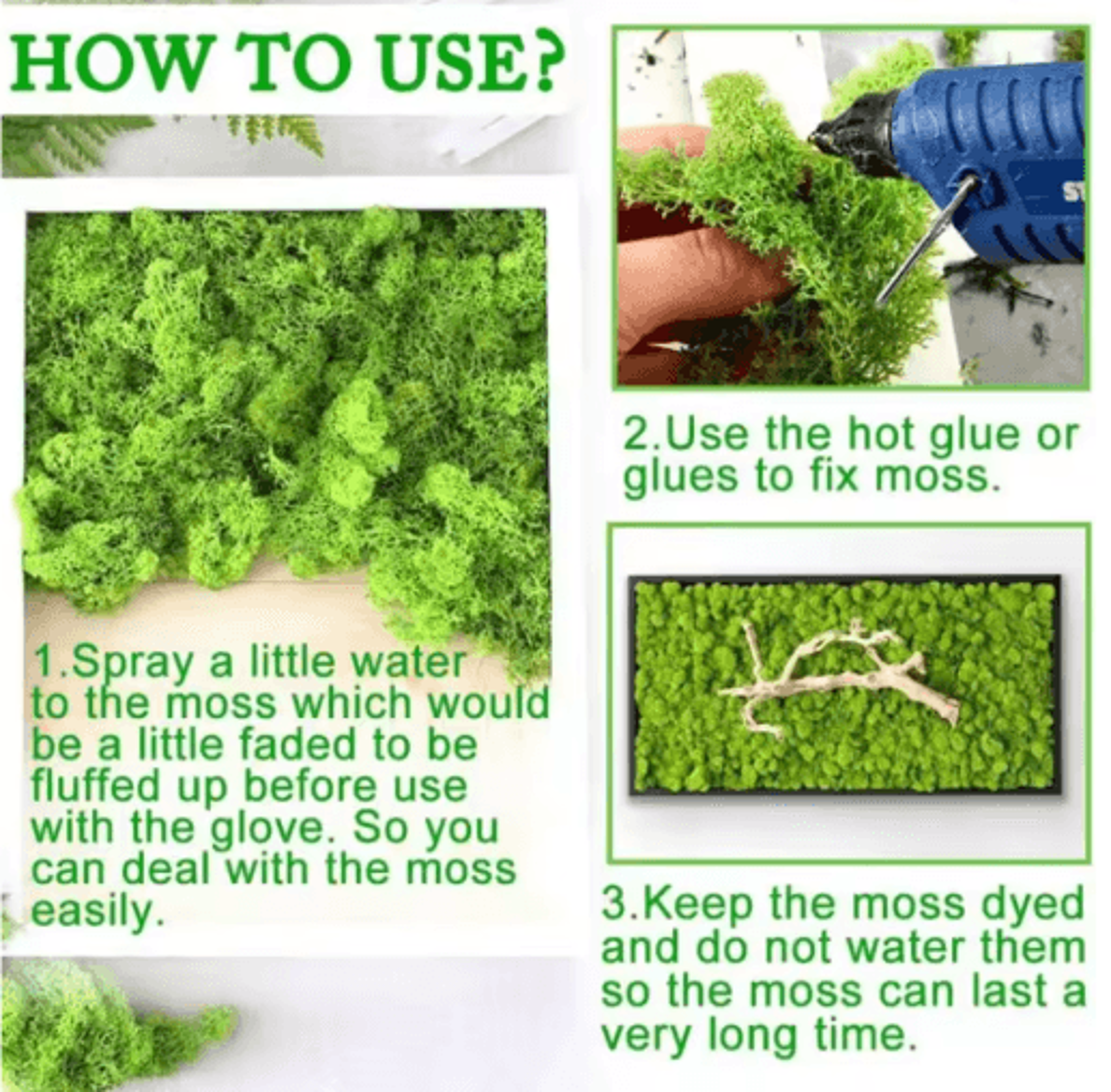 Artificial Moss Decor  Mini Landscape Fake Moss Grass For DIY Crafts  Home Decoration 20
