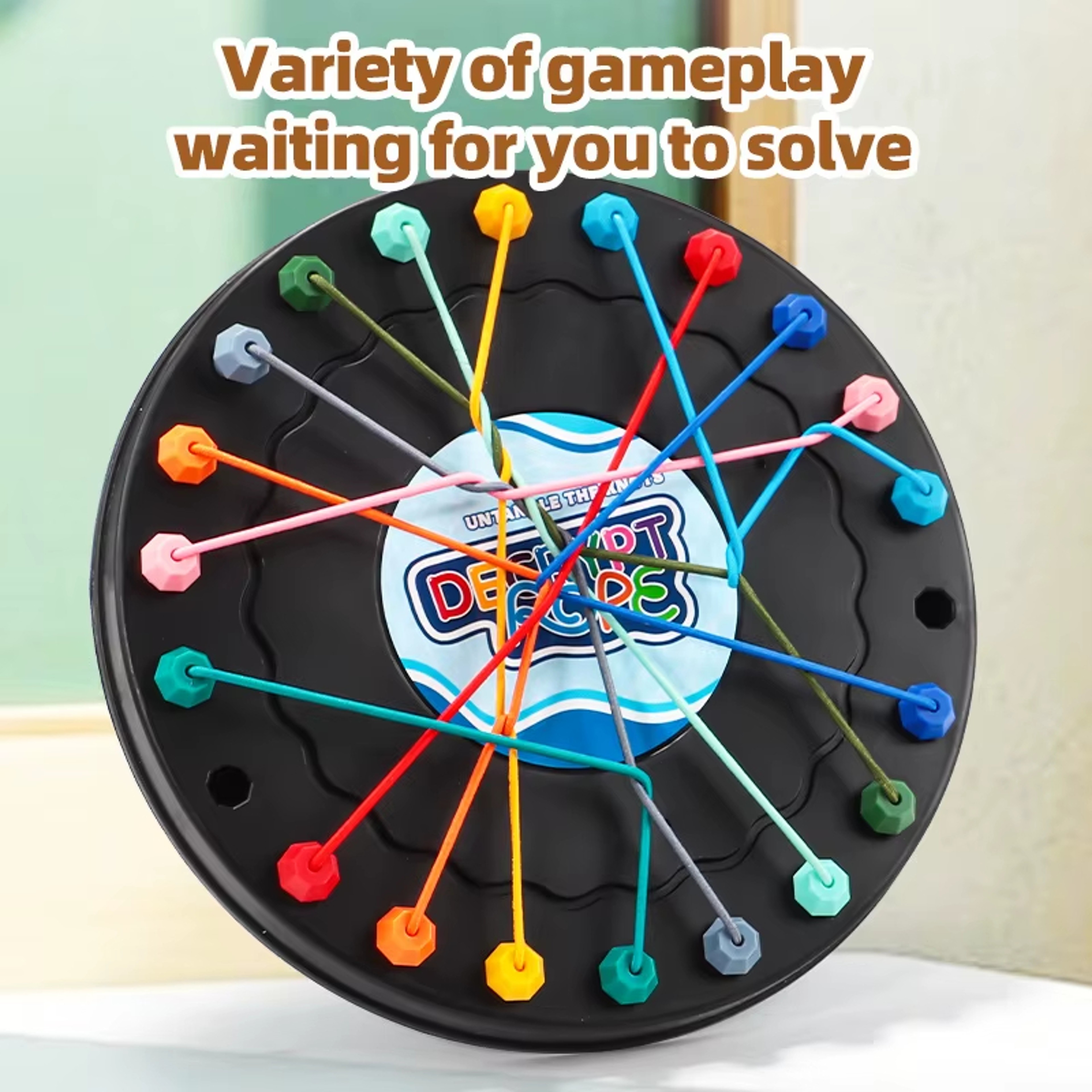 Childrens Puzzle Rope Challenge Board Game Interactive Logic Thinking Game for Kids – view 6