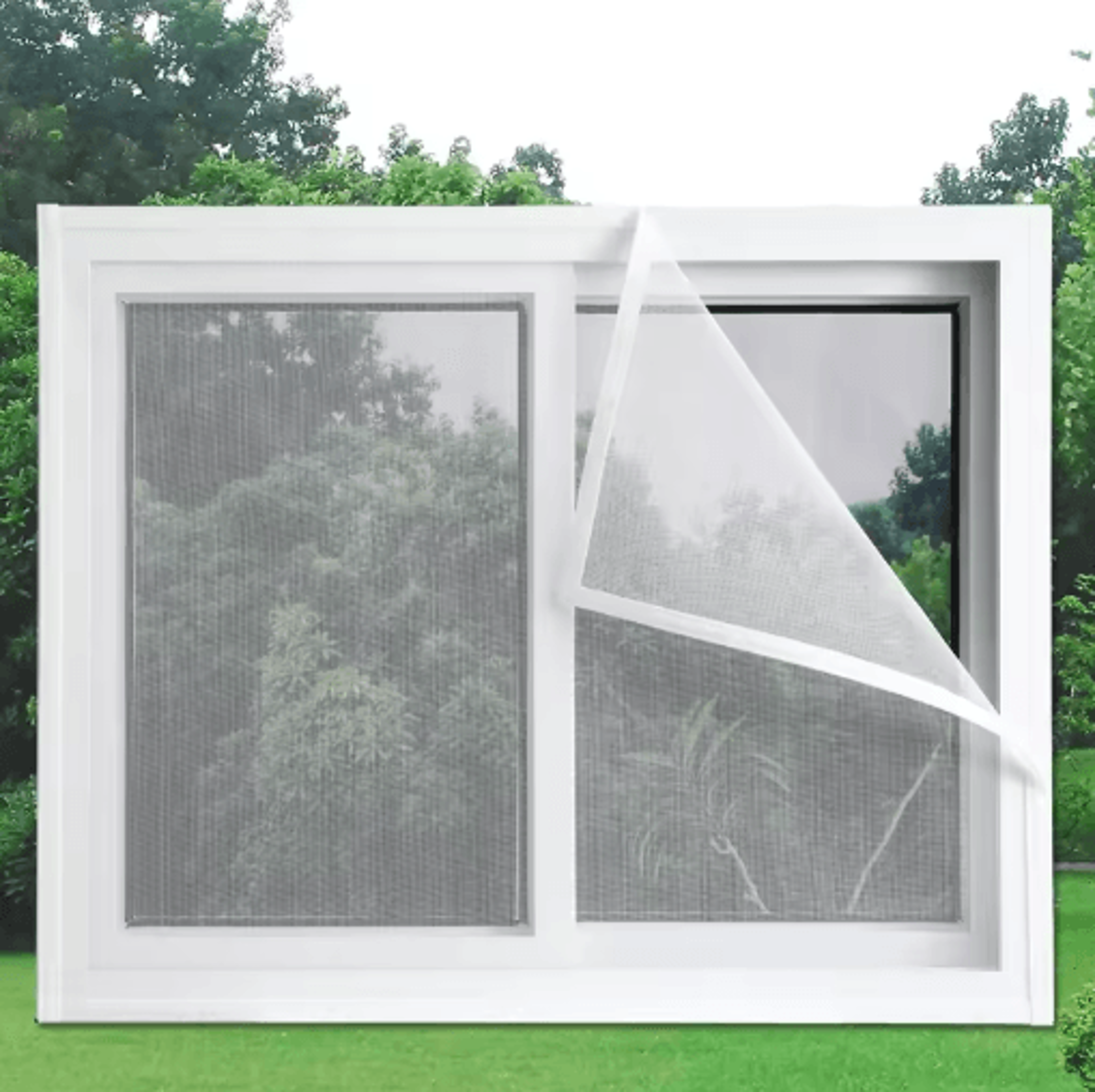 SelfAdhesive Mosquito Net Screen  Custom InsectProof Window  Door Mesh Curtain 2