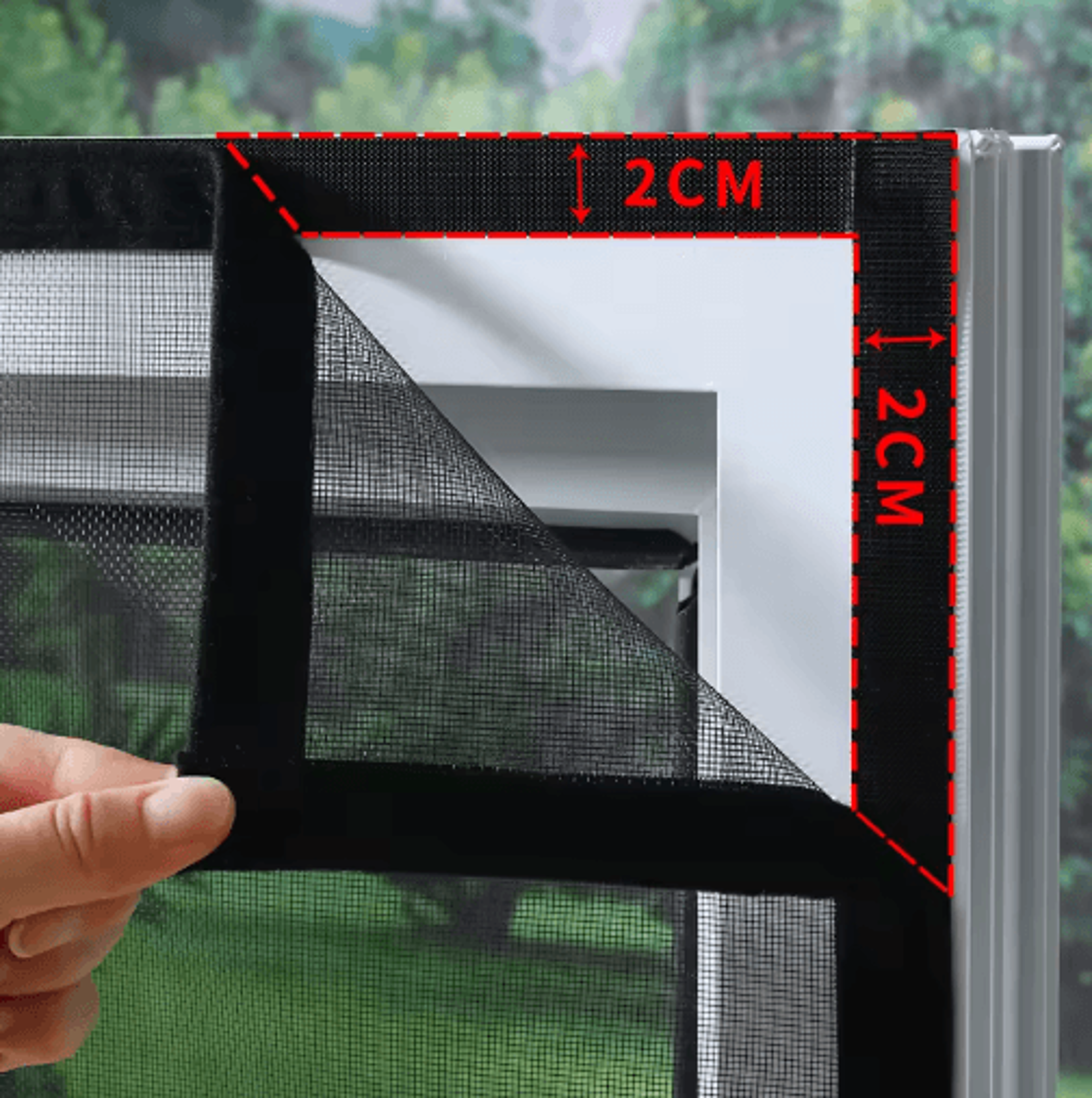 SelfAdhesive Mosquito Net Screen  Custom InsectProof Window  Door Mesh Curtain 5