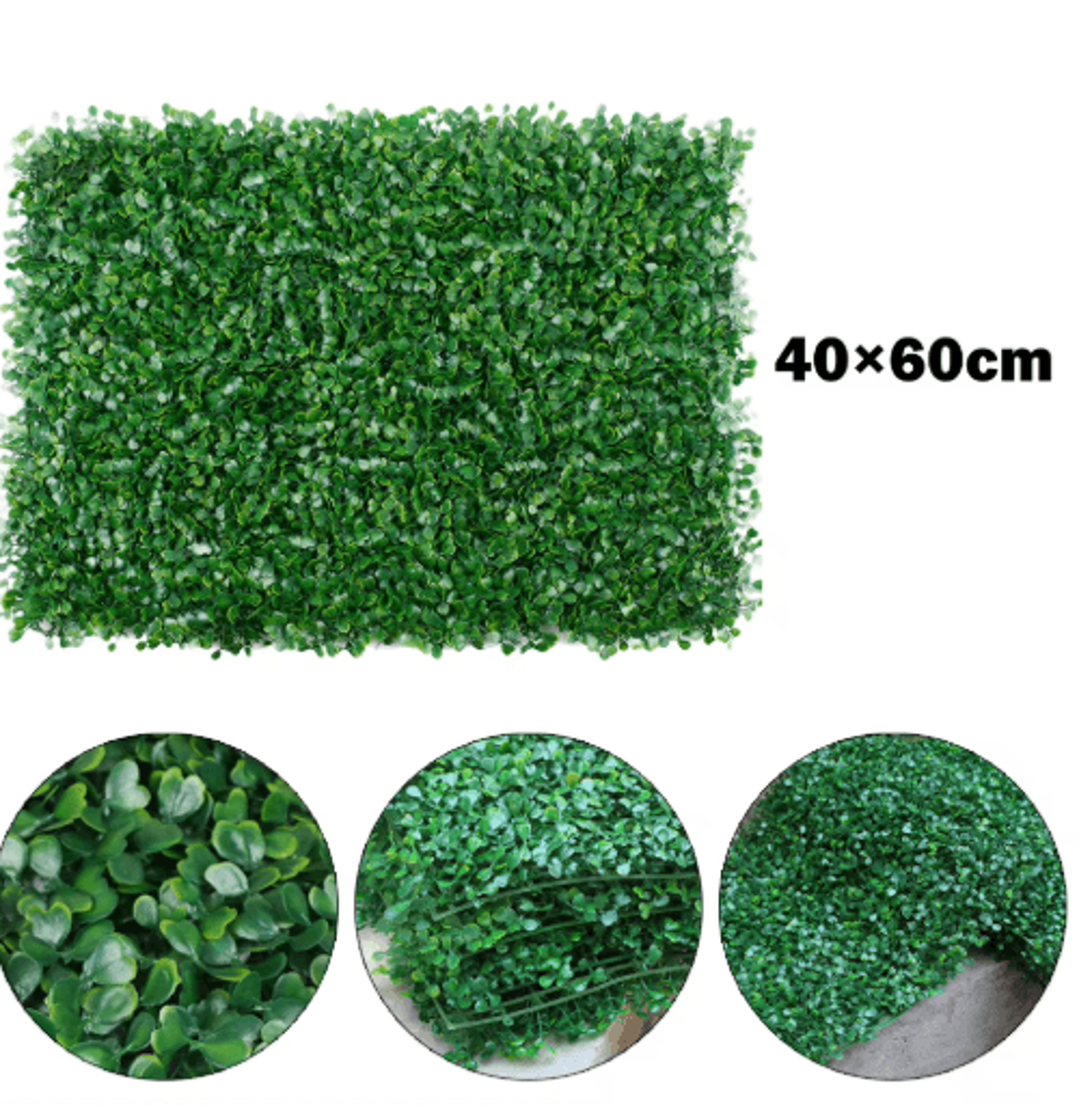 Artificial Plant Wall Panels  40x60cm Greenery Hedge For Vertical Garden  Home Decor 5