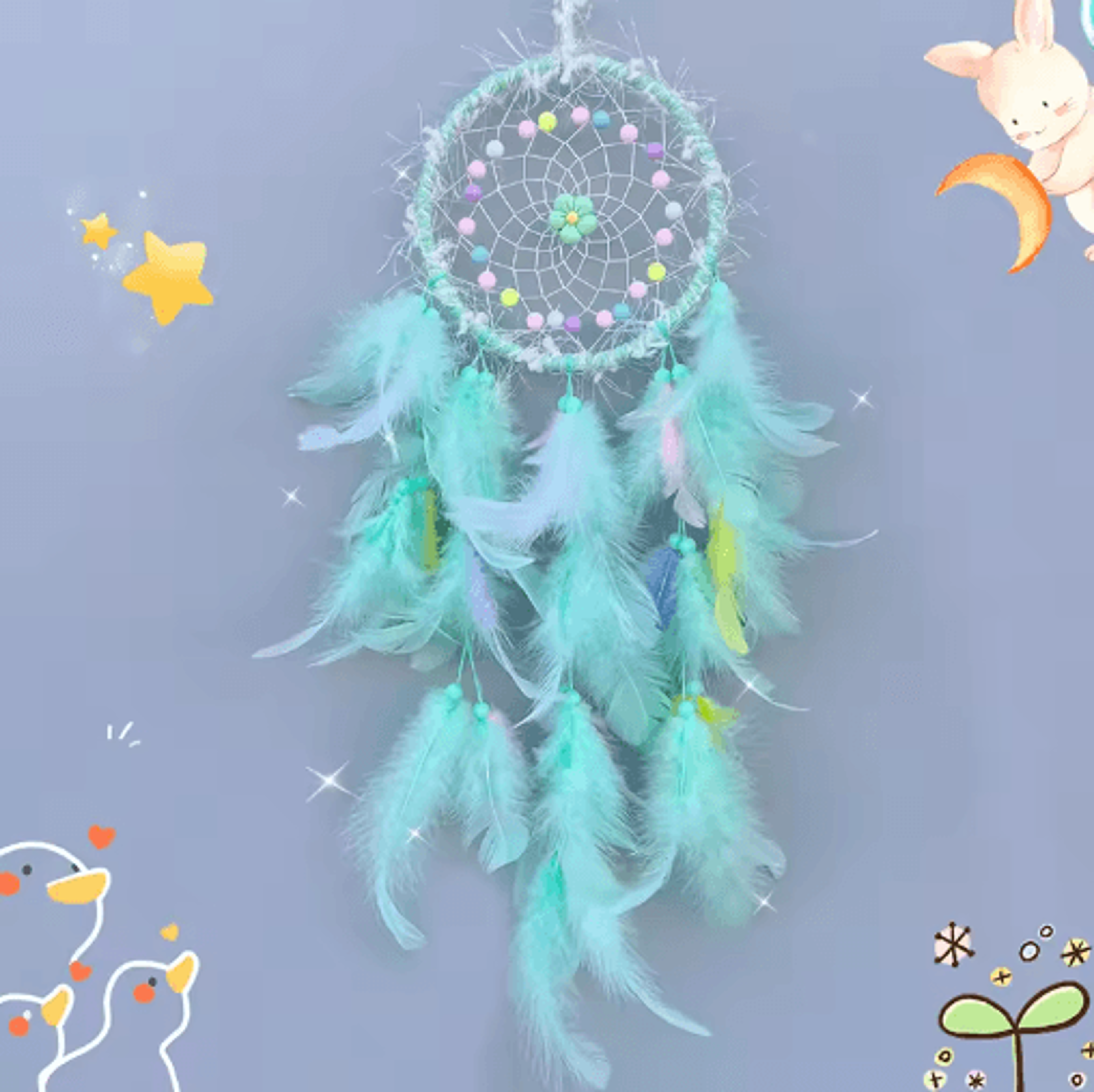 Handmade Dream Catcher Wind Chime Boho Hanging Wall  Car Decor 5