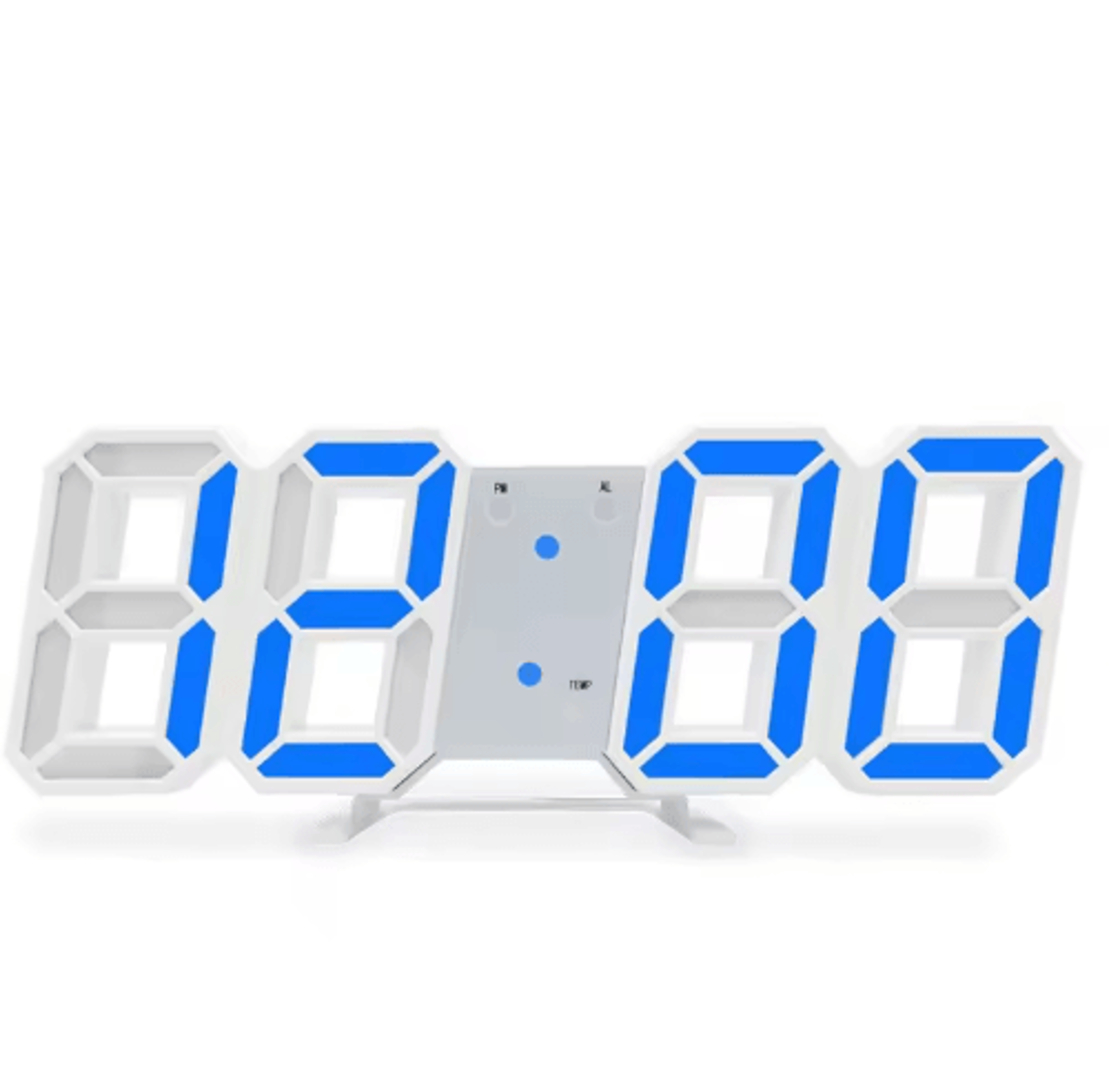 3D LED Digital Clock Voice Activated Luminous Silent Alarm Desk Clock 3