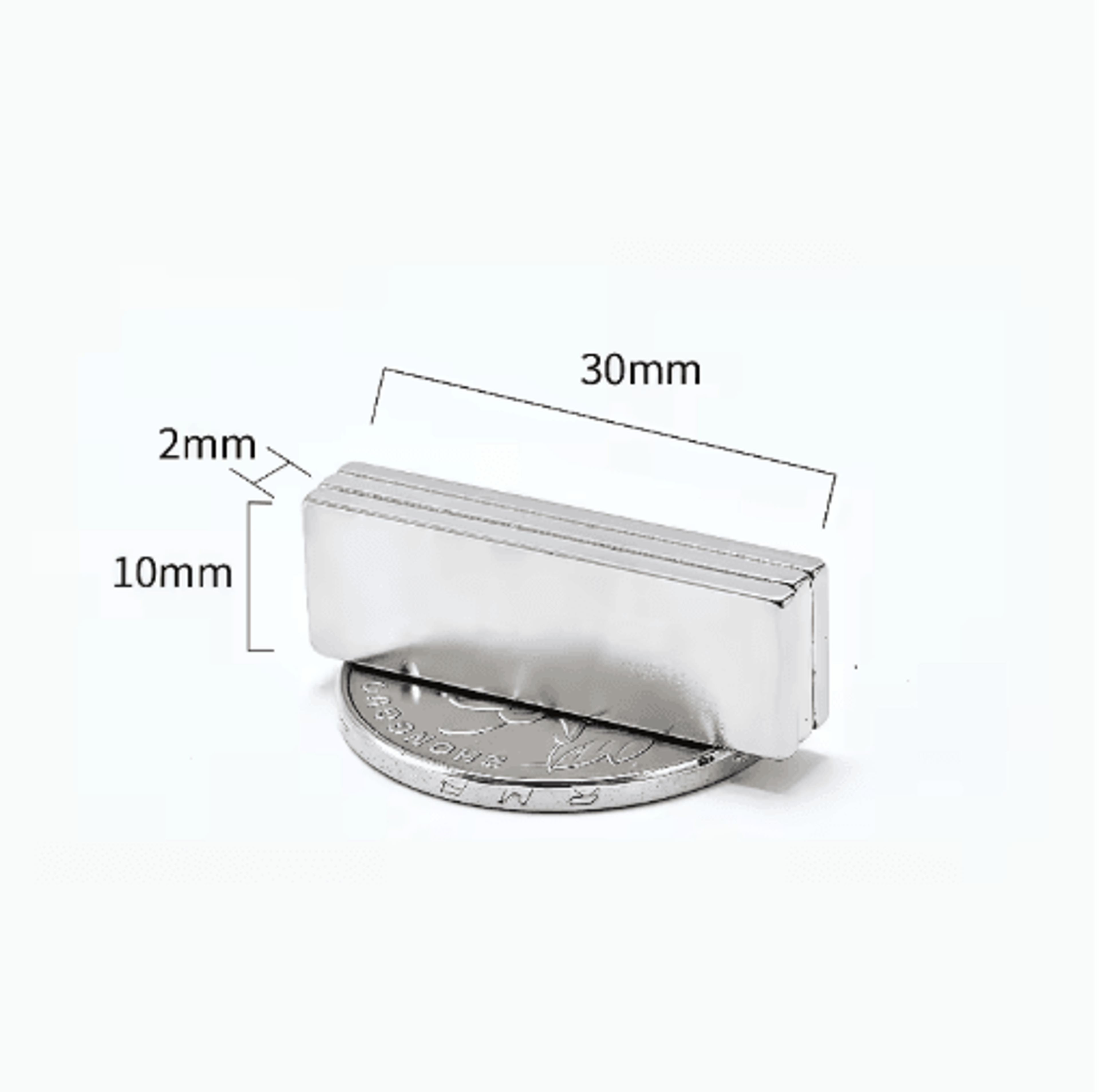 N52 Neodymium Square Magnets Heavy Duty Strong Magnetic Blocks N10pcs 20
