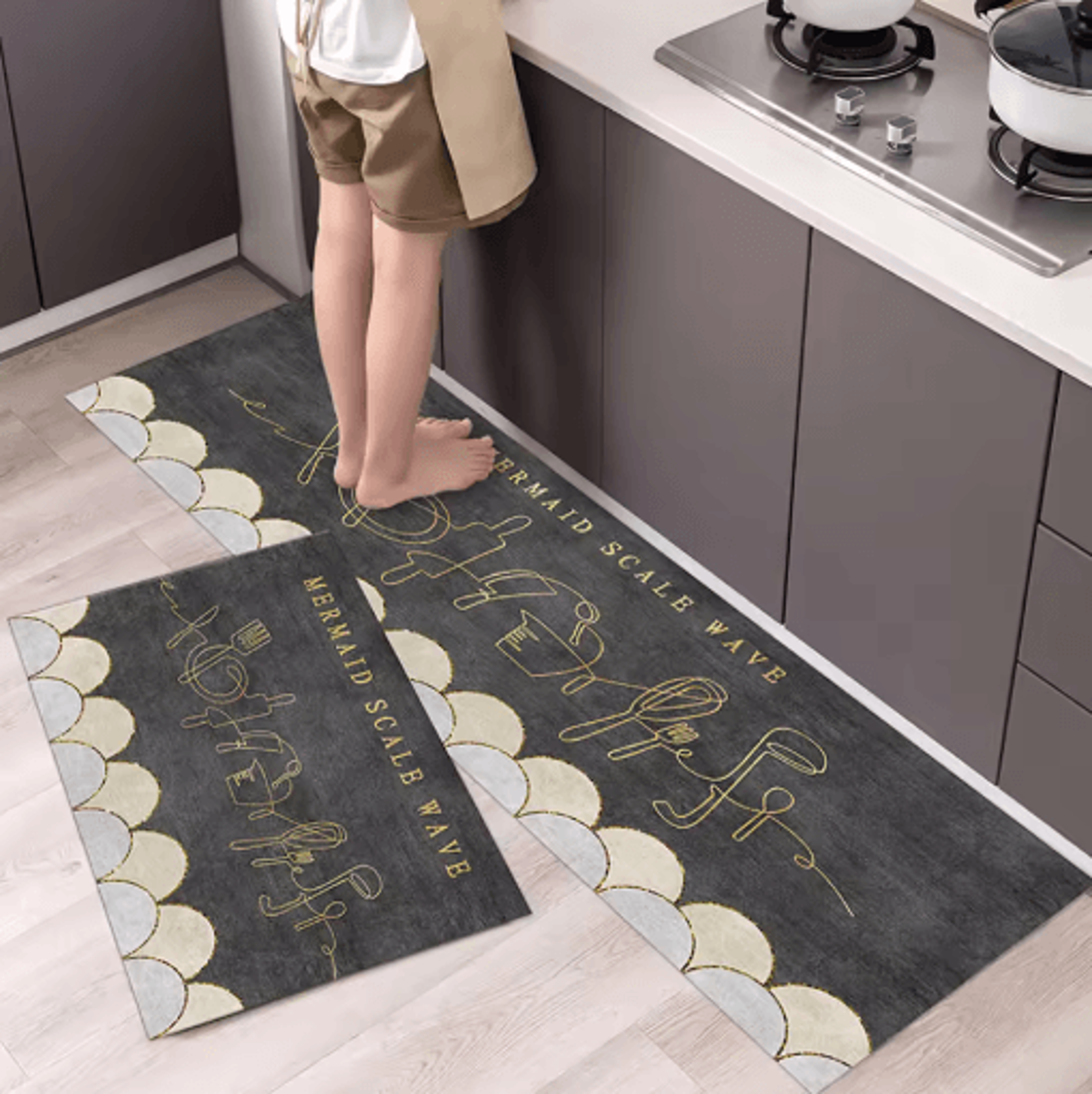 Soft Washable NonSlip Floor Mat Long Kitchen Hallway  Bedside Area Rug 10