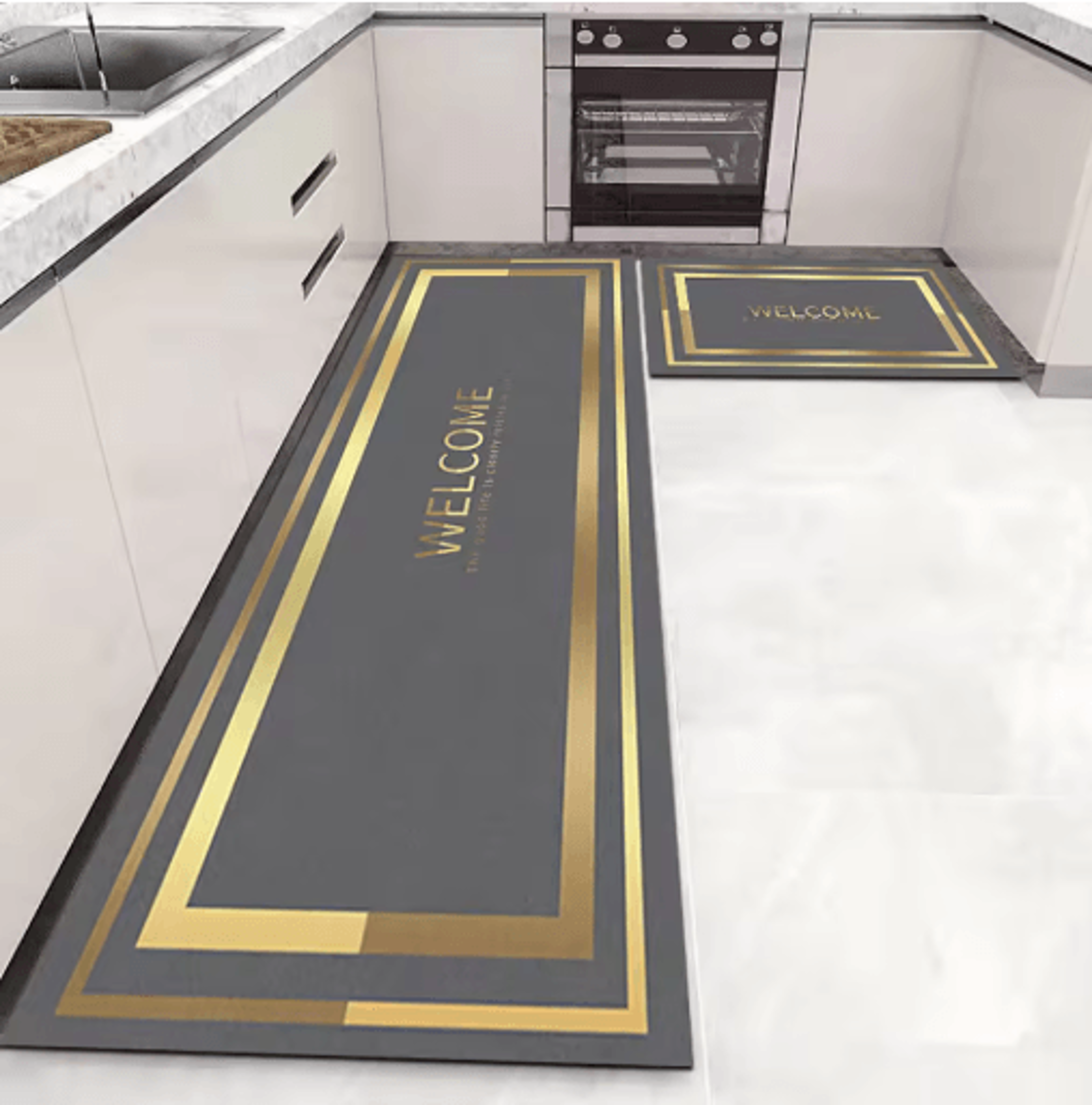 Soft Washable NonSlip Floor Mat Long Kitchen Hallway  Bedside Area Rug 19