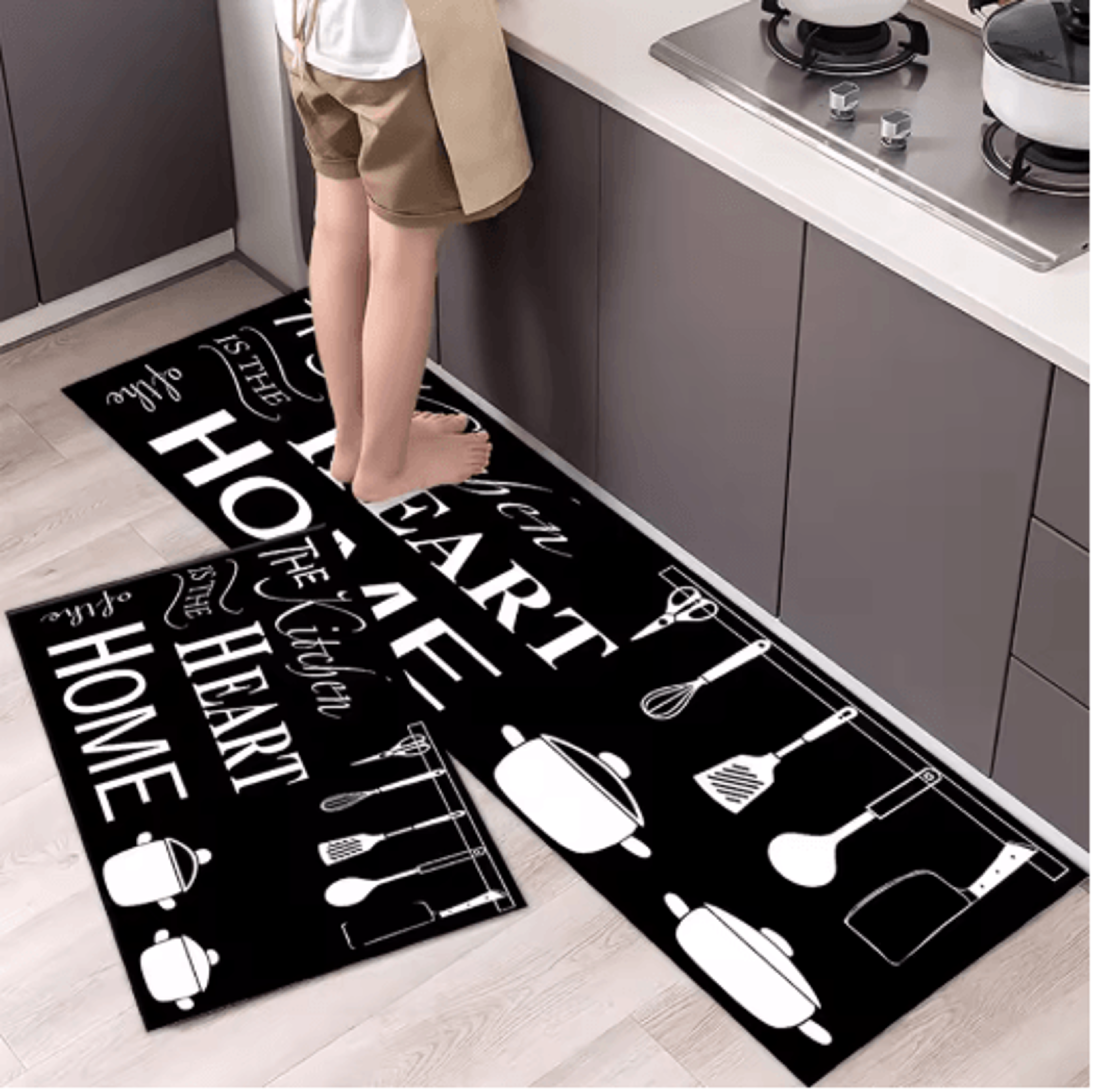 Soft Washable NonSlip Floor Mat Long Kitchen Hallway  Bedside Area Rug 3