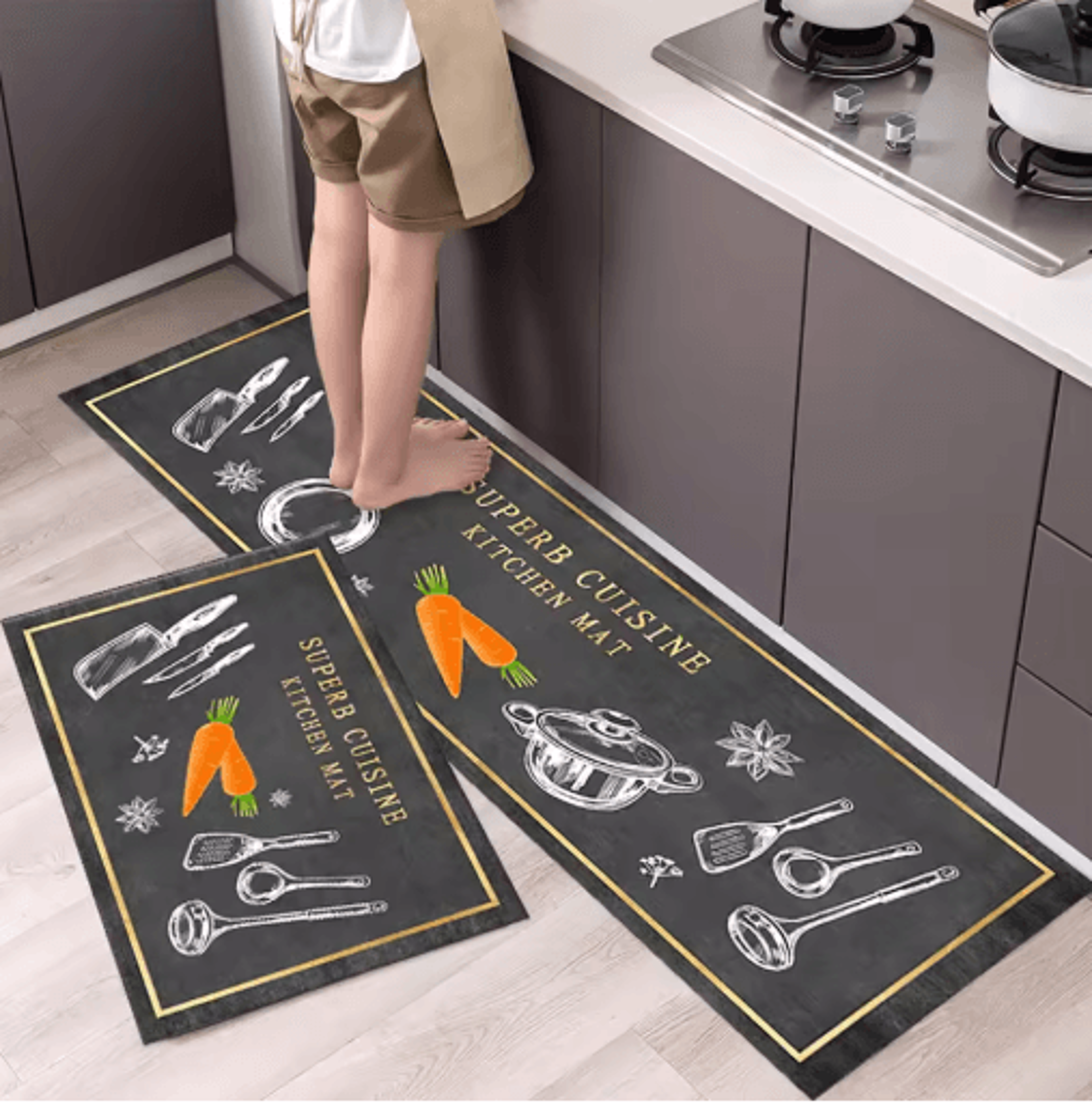 Soft Washable NonSlip Floor Mat Long Kitchen Hallway  Bedside Area Rug 7