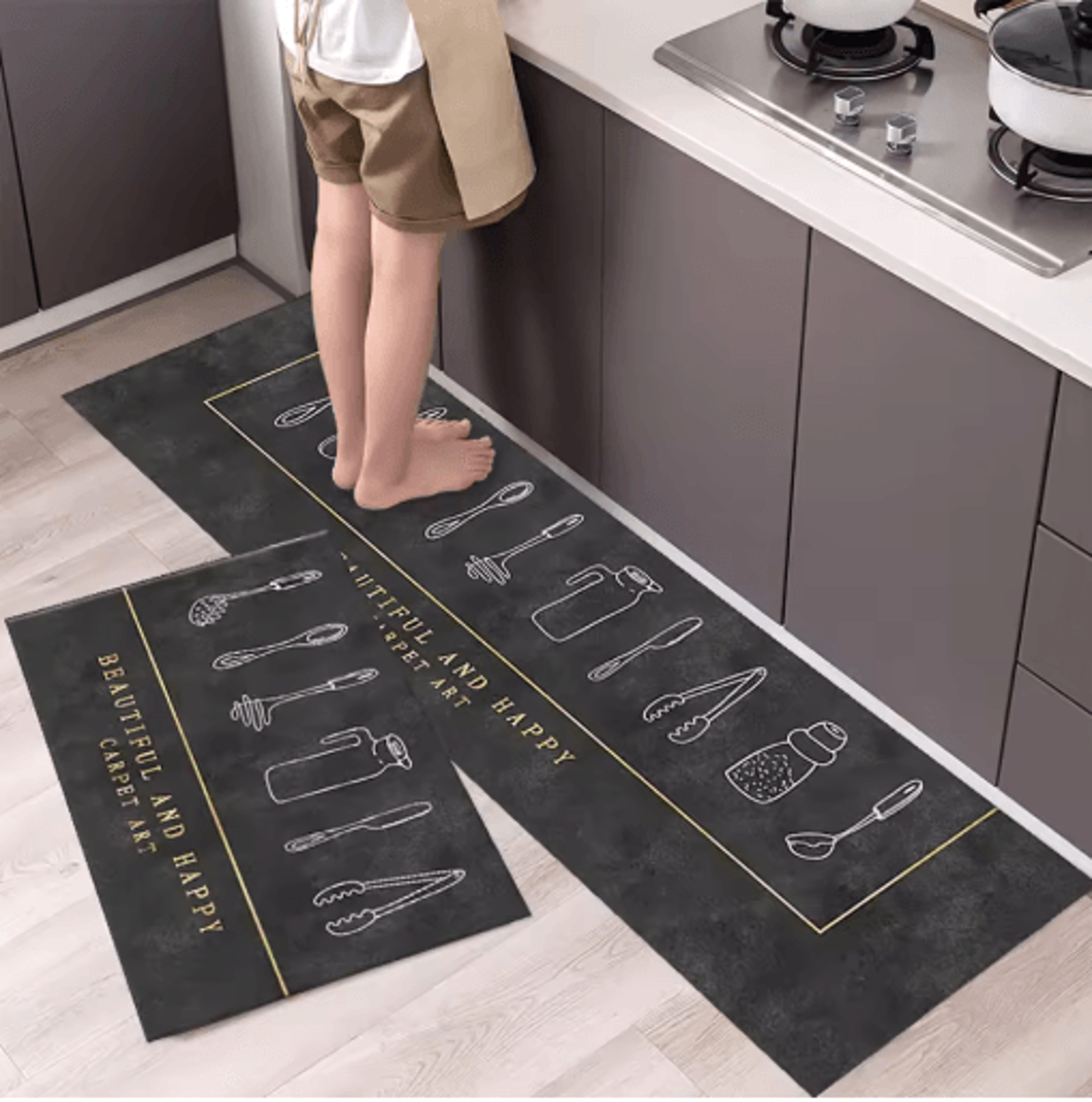 Soft Washable NonSlip Floor Mat Long Kitchen Hallway  Bedside Area Rug 8
