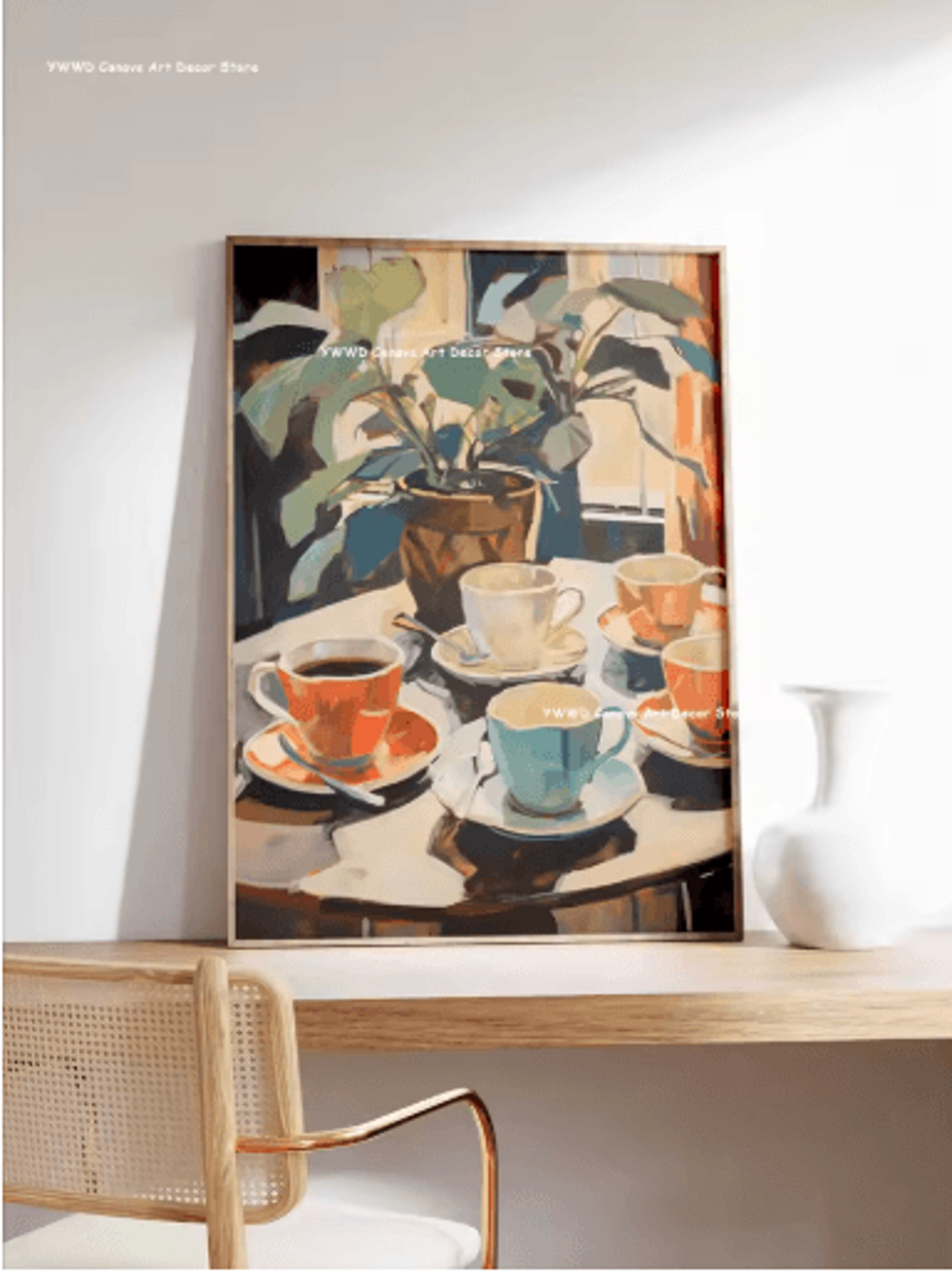 Buongiorno Espresso Canvas Wall Art Modern Coffee Kitchen Decor Print 2