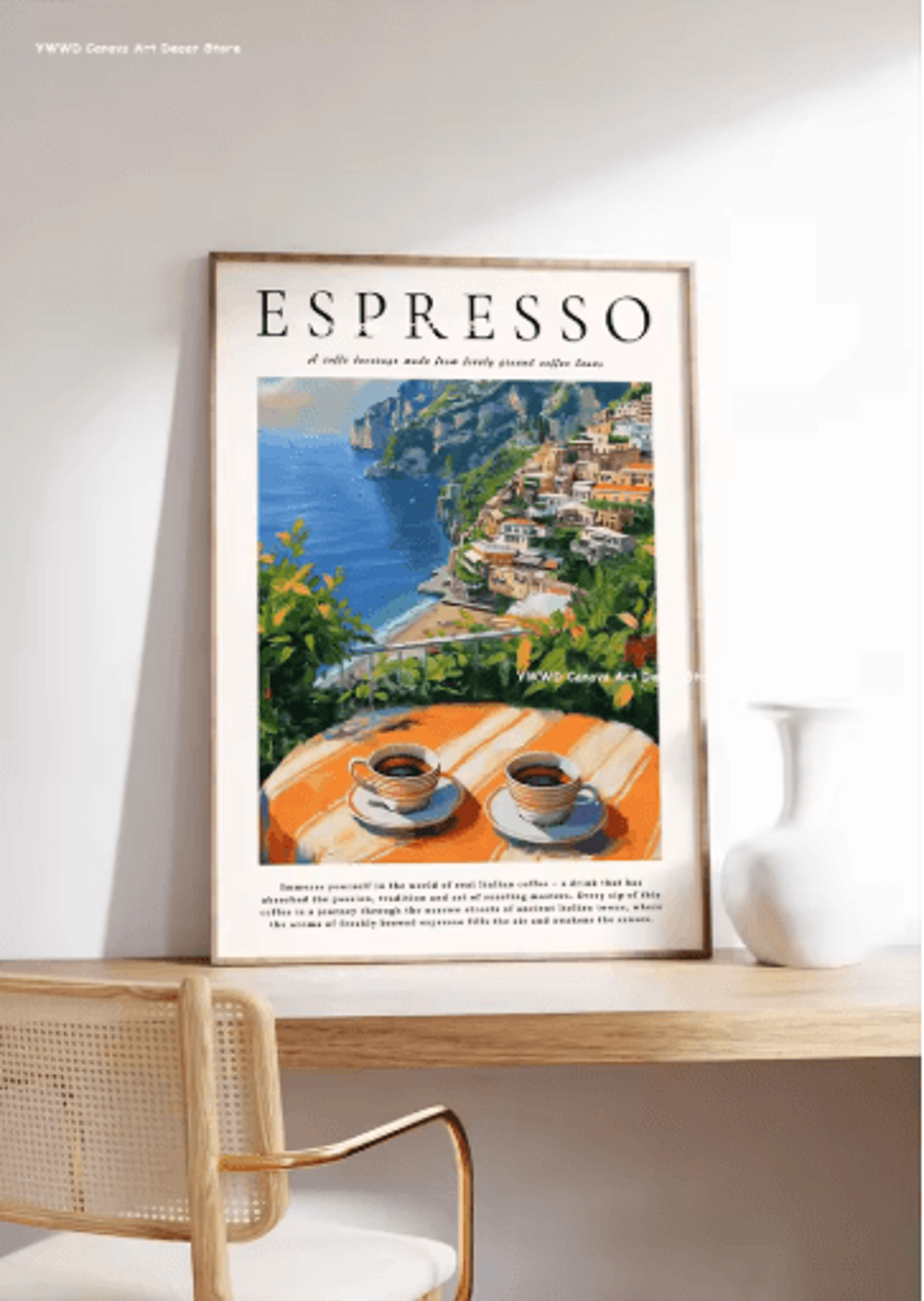 Buongiorno Espresso Canvas Wall Art Modern Coffee Kitchen Decor Print 14