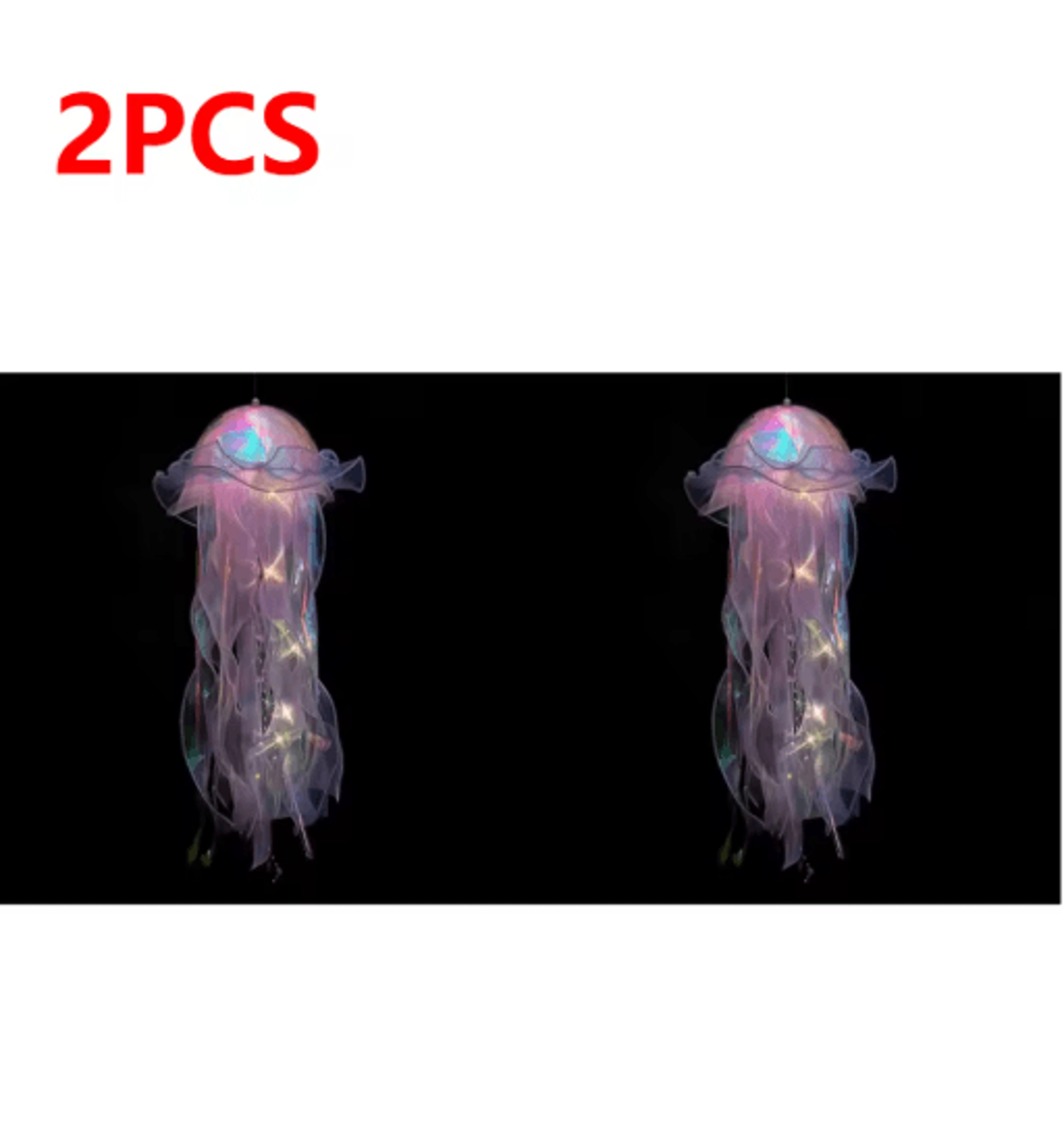 Gradient Jellyfish LED Hanging Night Light Colorful Ambient Pendant Lamp 14