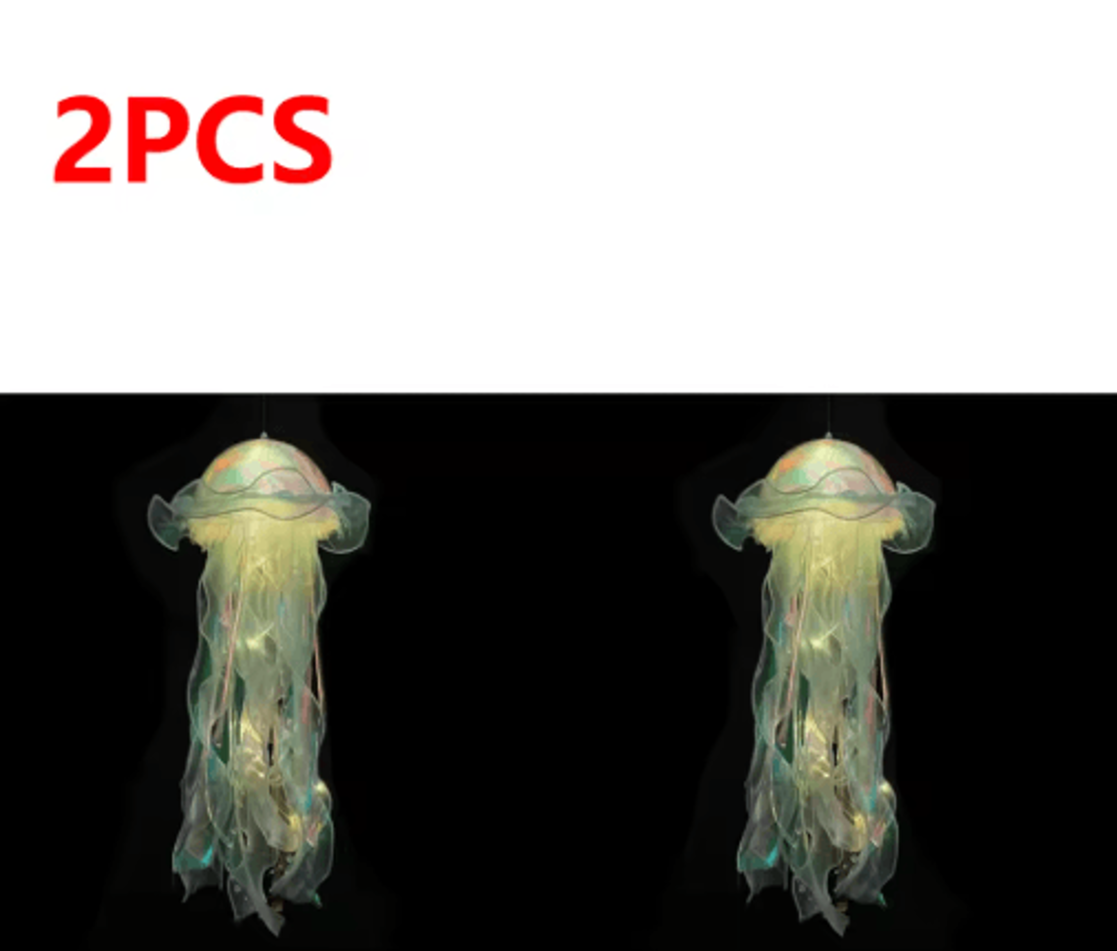 Gradient Jellyfish LED Hanging Night Light Colorful Ambient Pendant Lamp 17