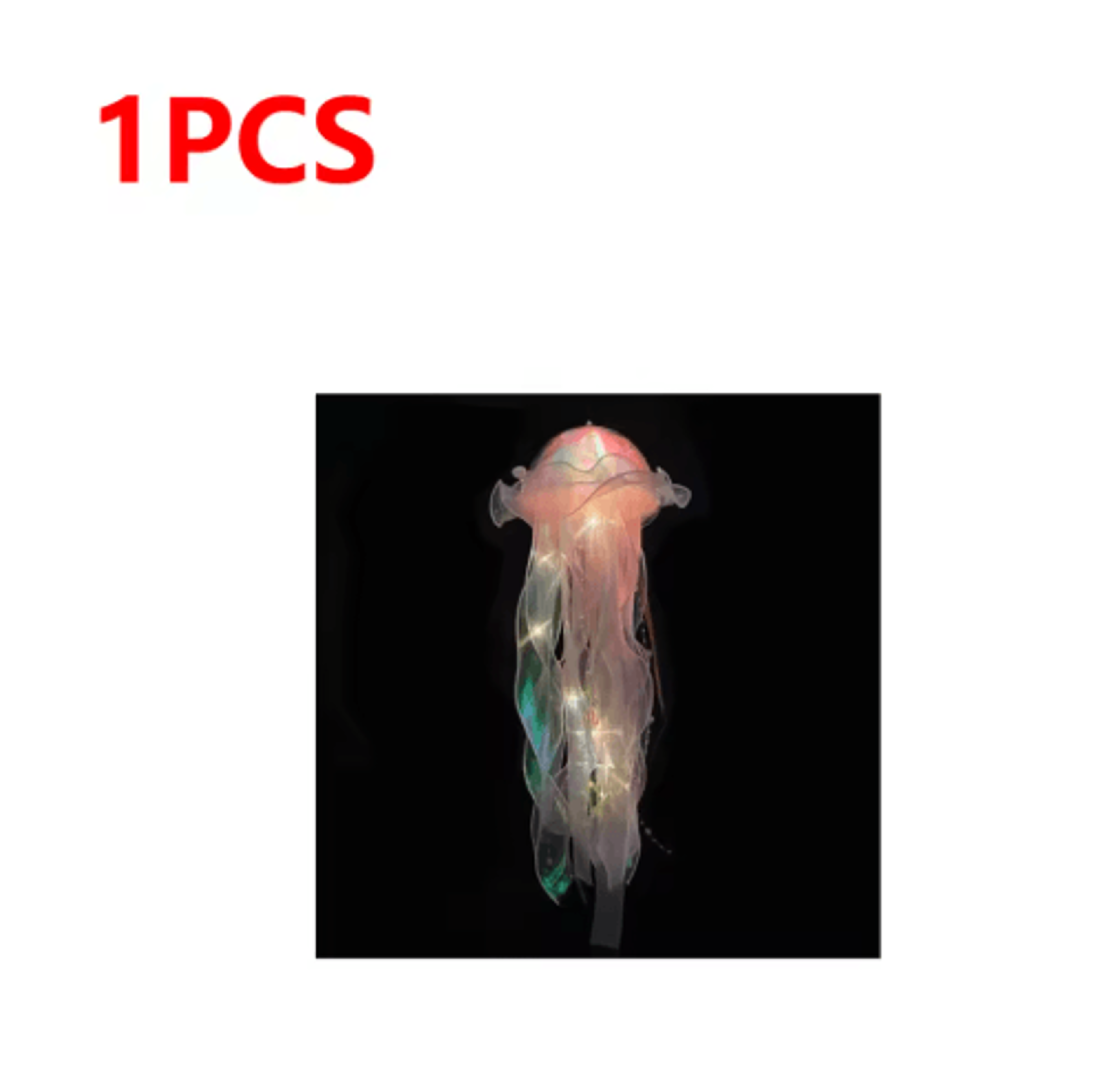 Gradient Jellyfish LED Hanging Night Light Colorful Ambient Pendant Lamp 24