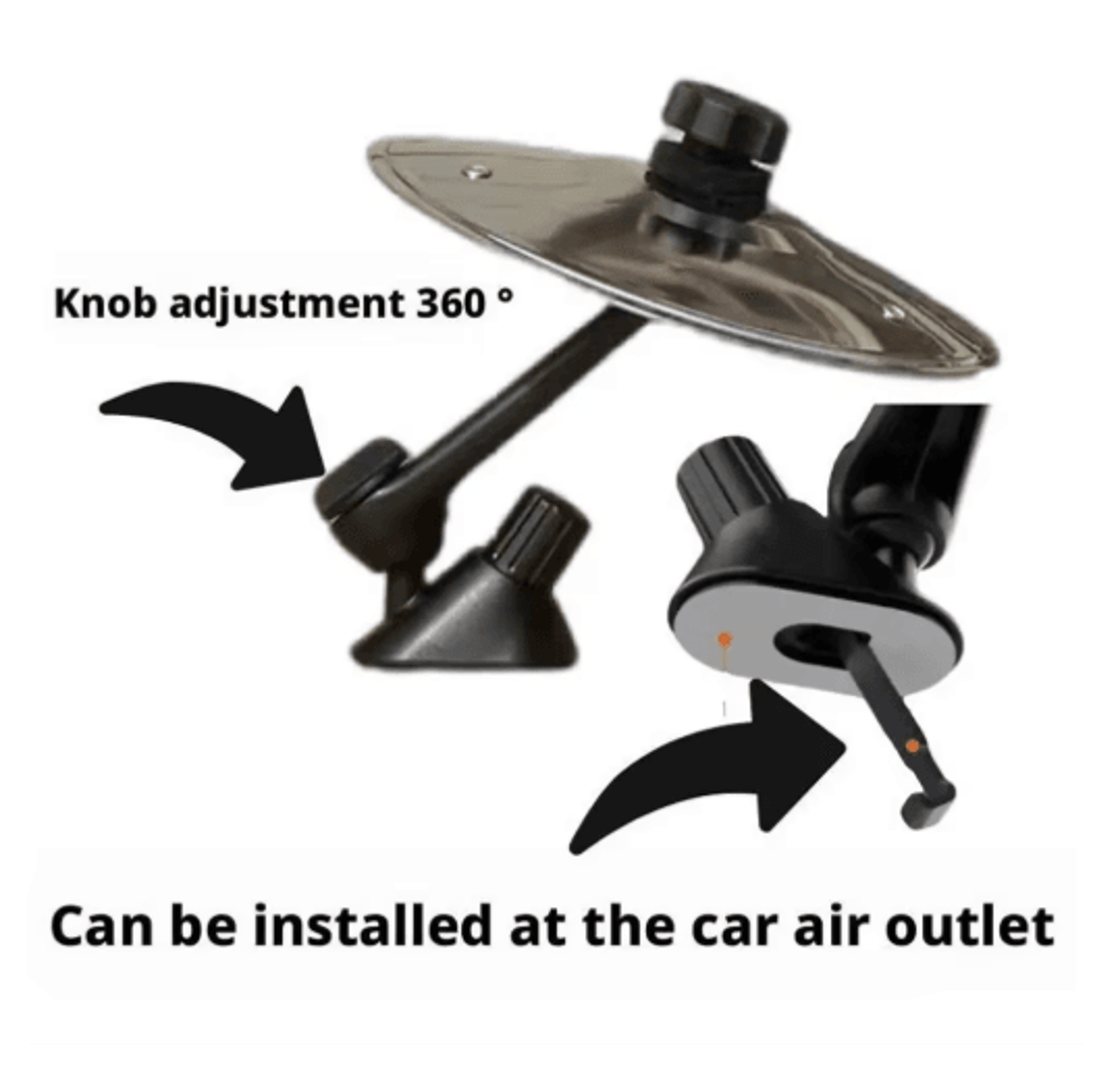 Mini Drum Car Vent Clip  Fun Cymbal Drummer Dashboard Decoration 7