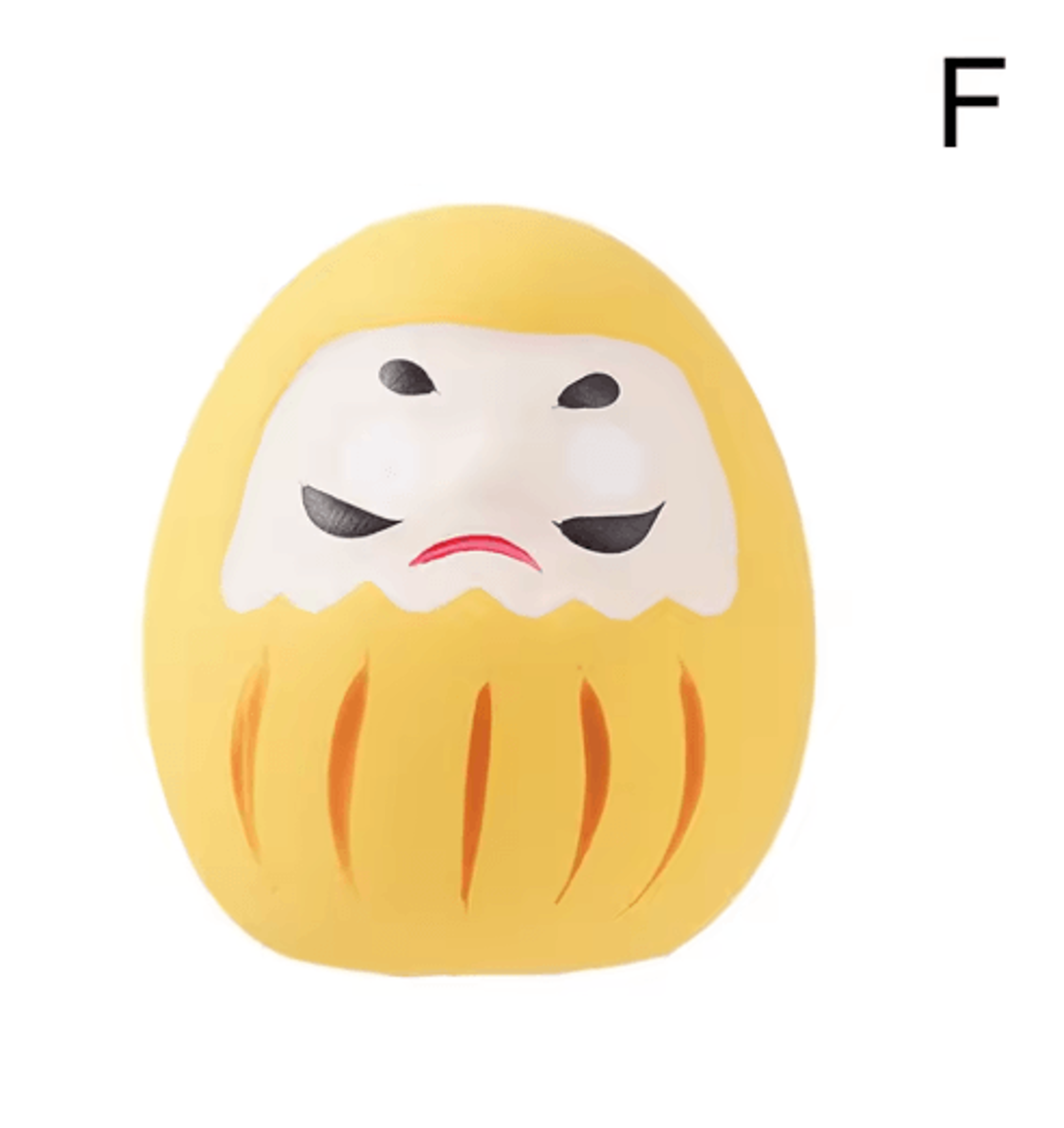 Mini Ceramic Daruma Doll Japanese Lucky Charm Fortune Ornament 1