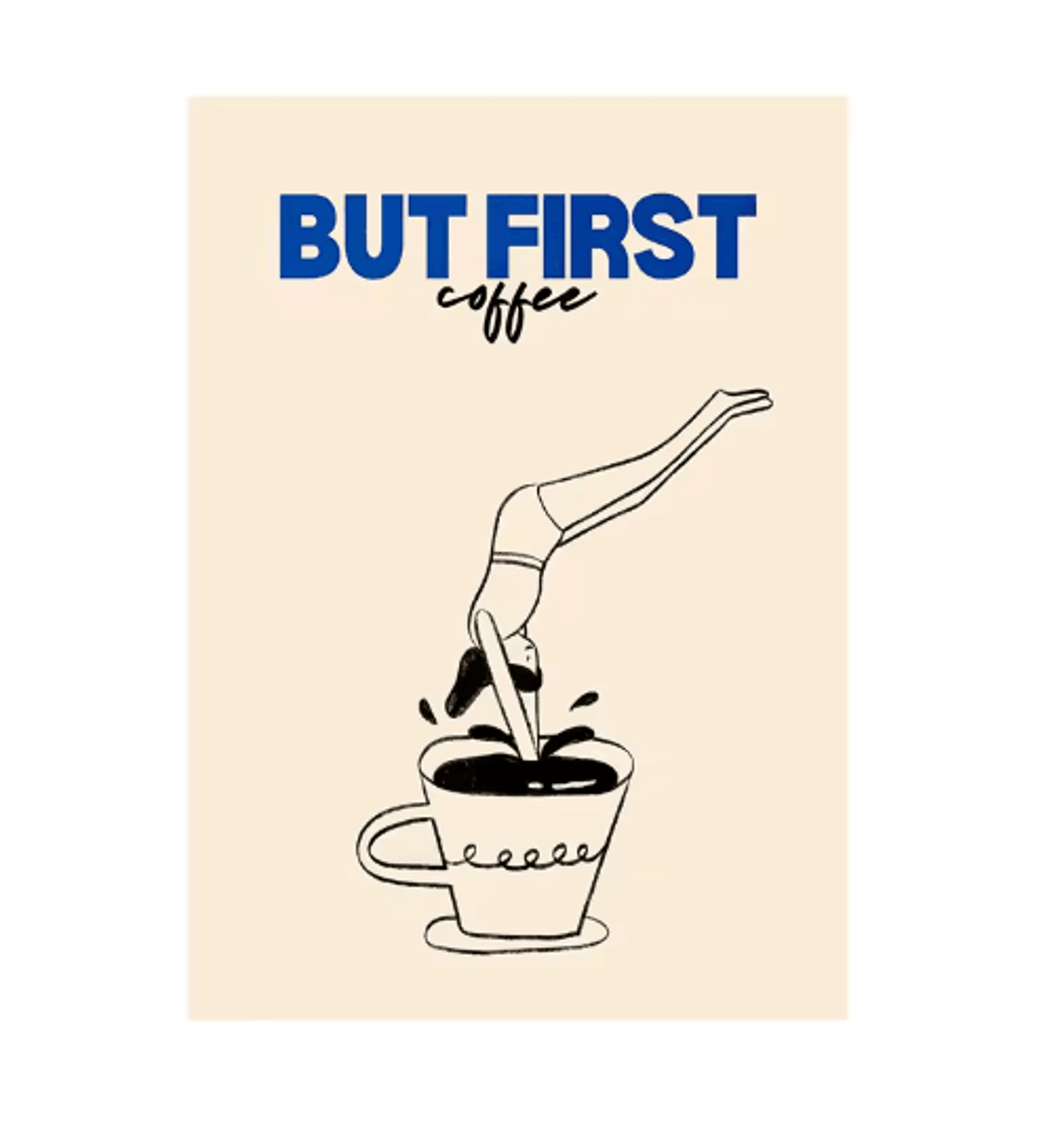 Coffee Diver Canvas Wall Art Trendy Coffee Lover Kitchen Poster Print 5