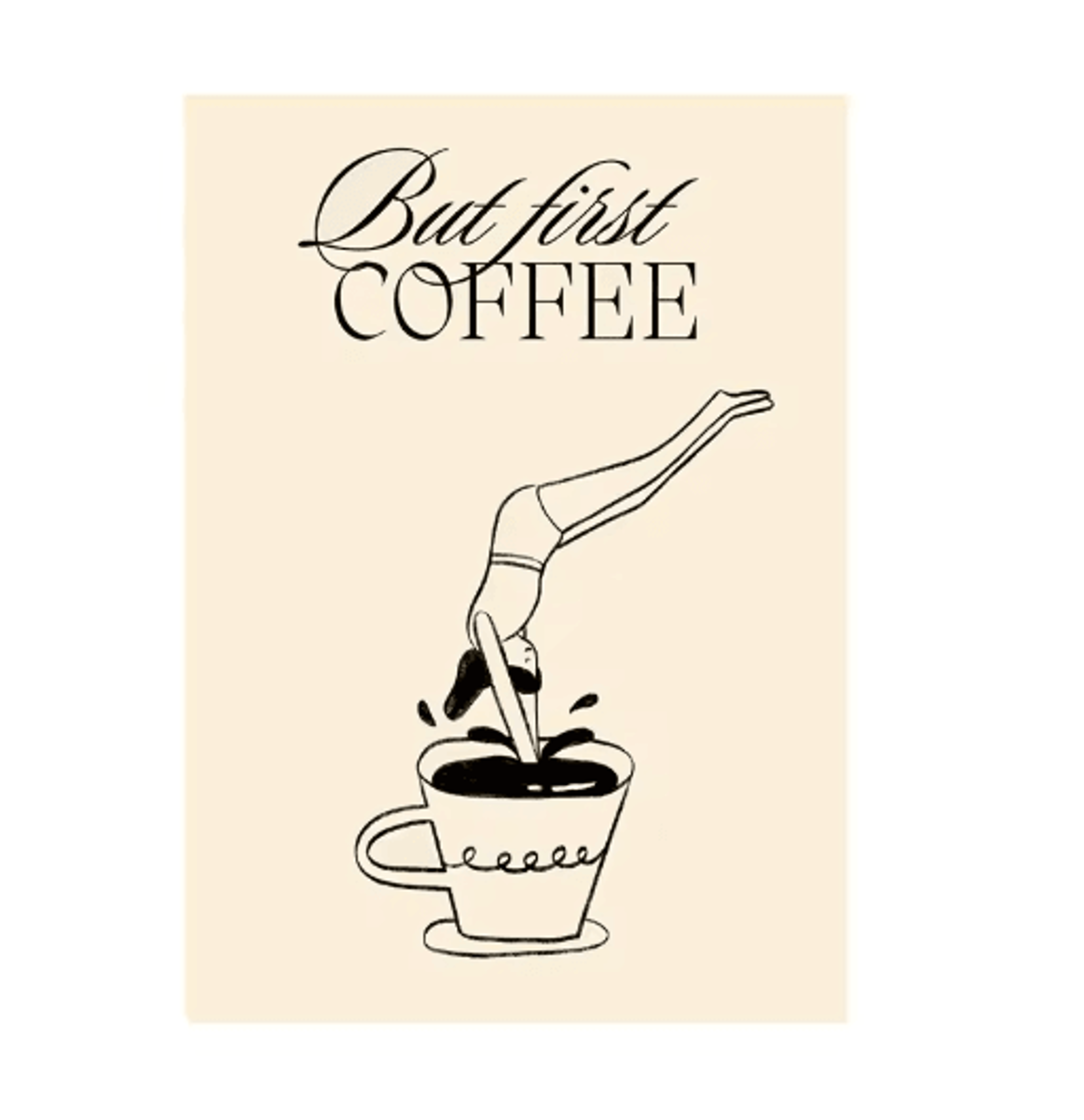 Coffee Diver Canvas Wall Art Trendy Coffee Lover Kitchen Poster Print 24