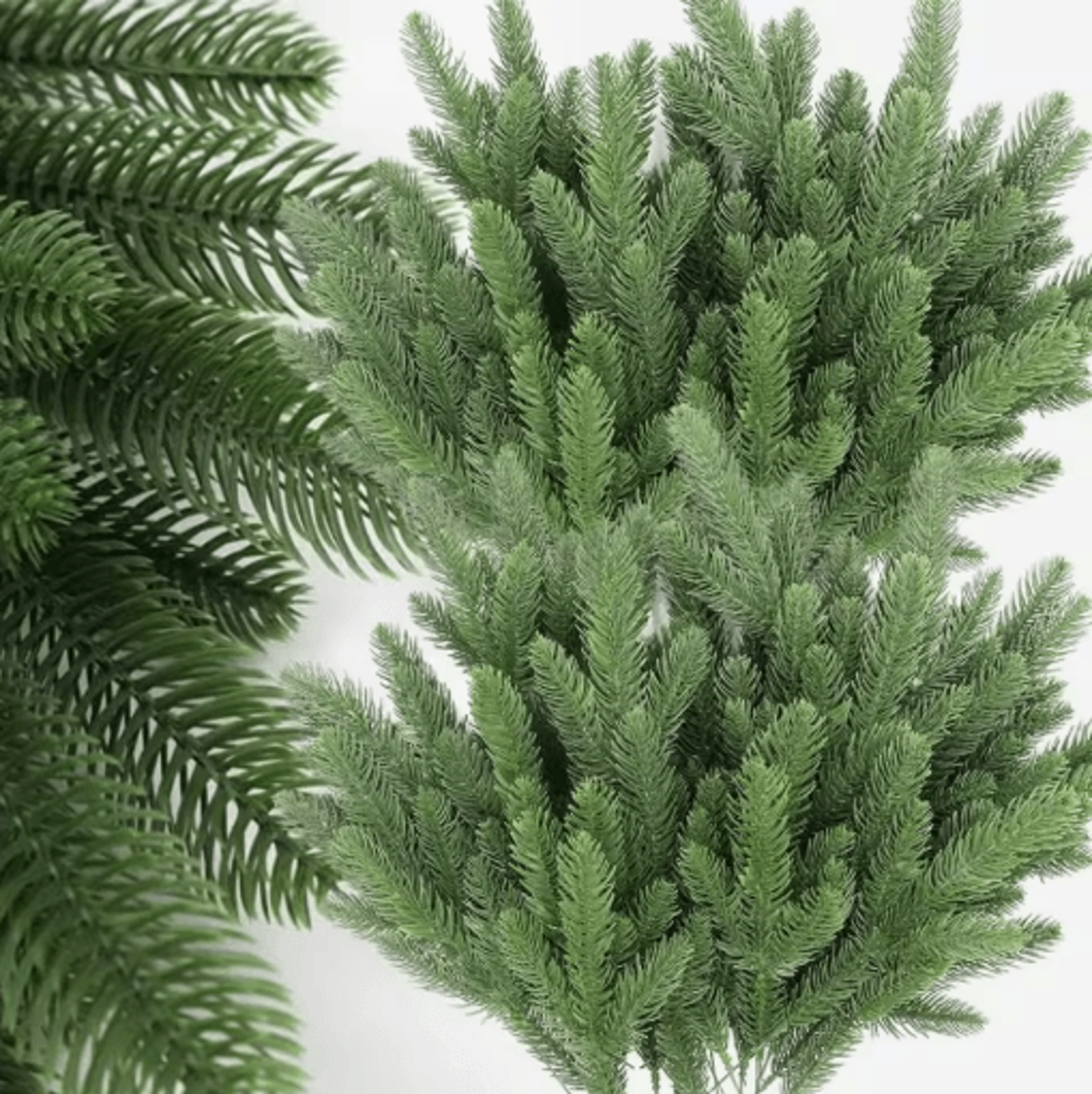 Artificial Pine Branches Set  20pcs Christmas Pine Stems For DIY Holiday Decor 0