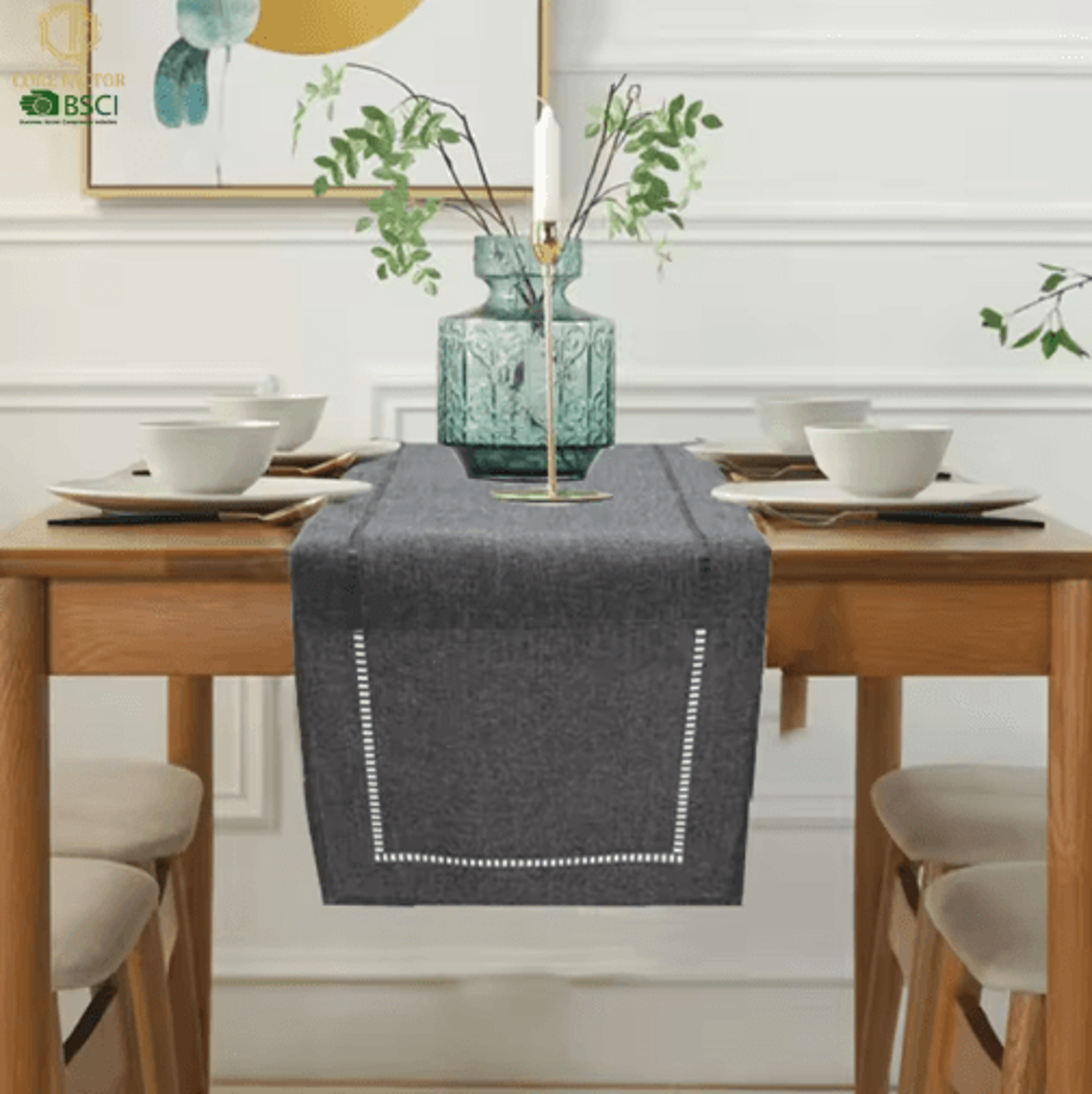 Basic Linen Style Table Runner Simple Elegant Dining & Party Table decor – view 11