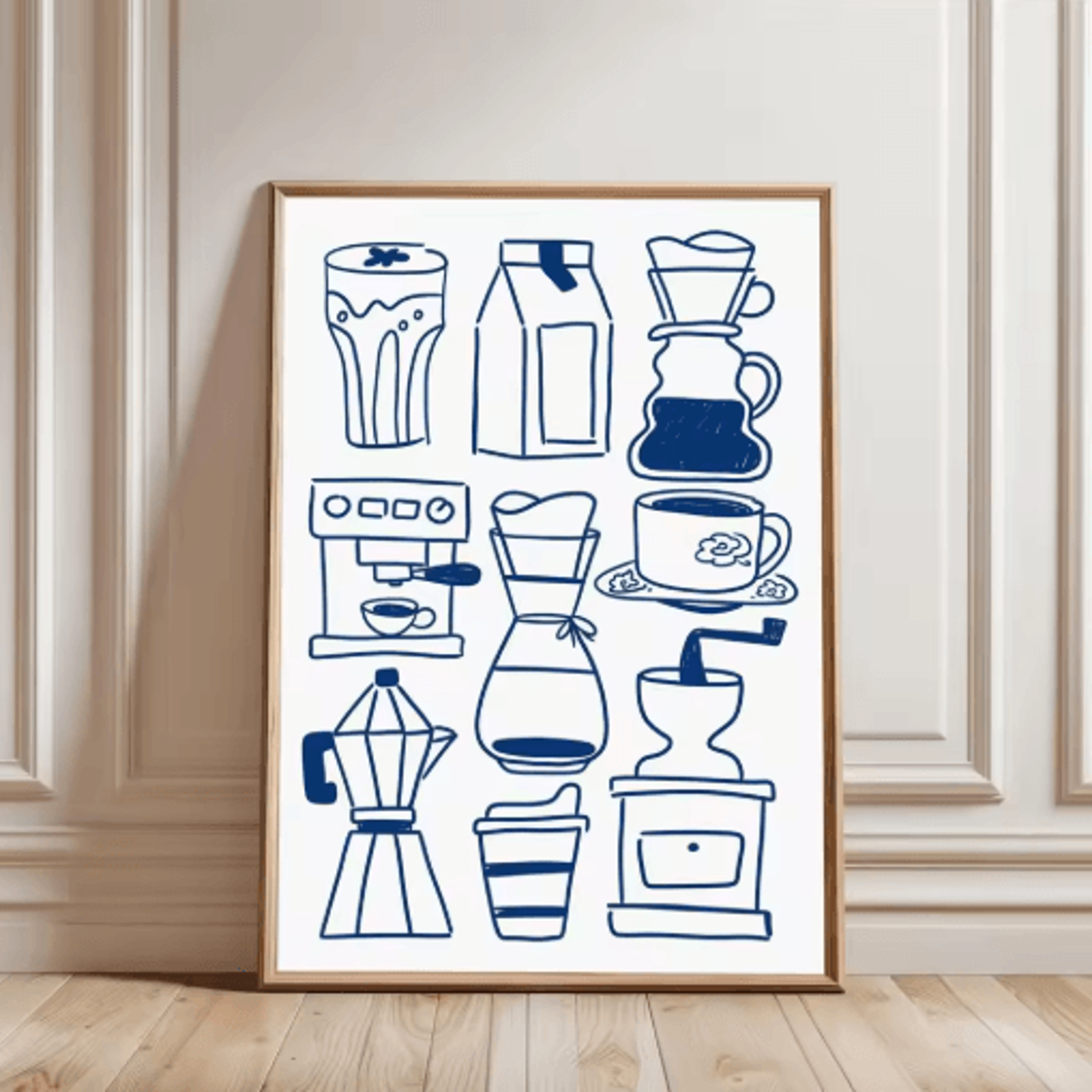 But First Cafecito Minimalist Spanish Quote Canvas Modern Coffee Bar Wall Decor 21