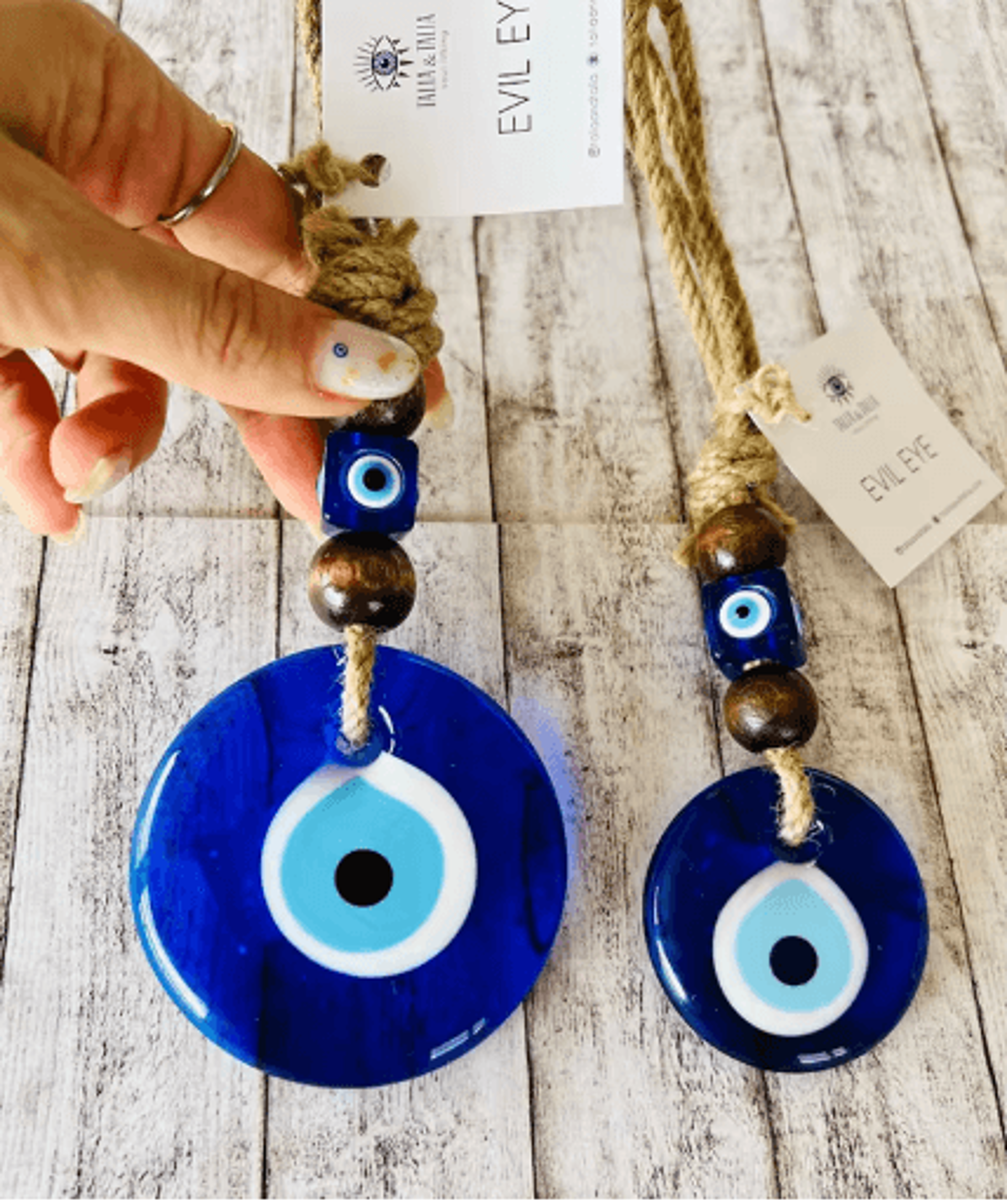 Handmade Turkish Evil Eye Pendant Lucky Glass Bead Wall  Car Hanging Decor 0
