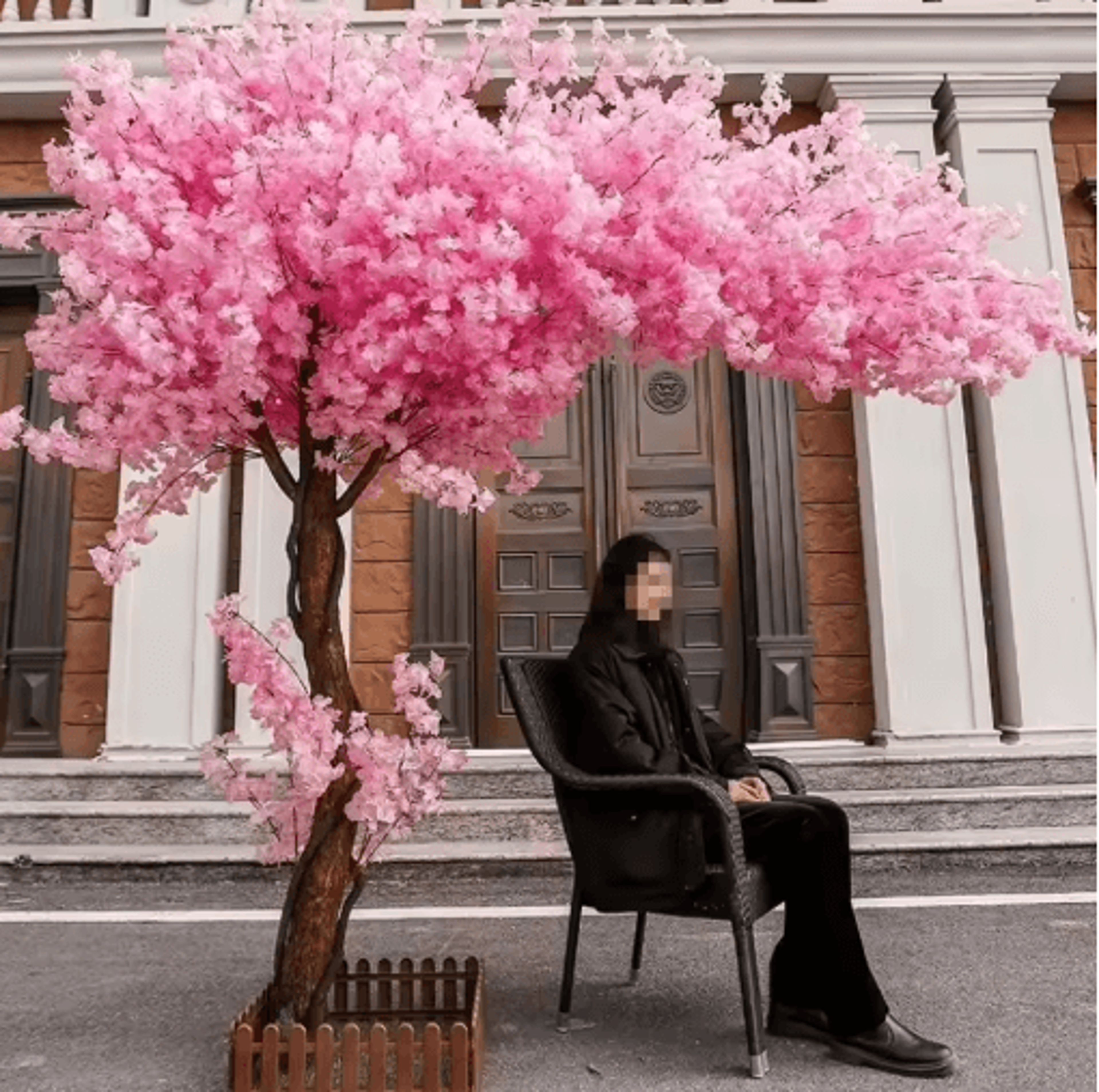 Artificial Peach Blossom Tree Elegant Artificial Flower Tree For Home Wedding  Event Decor 6