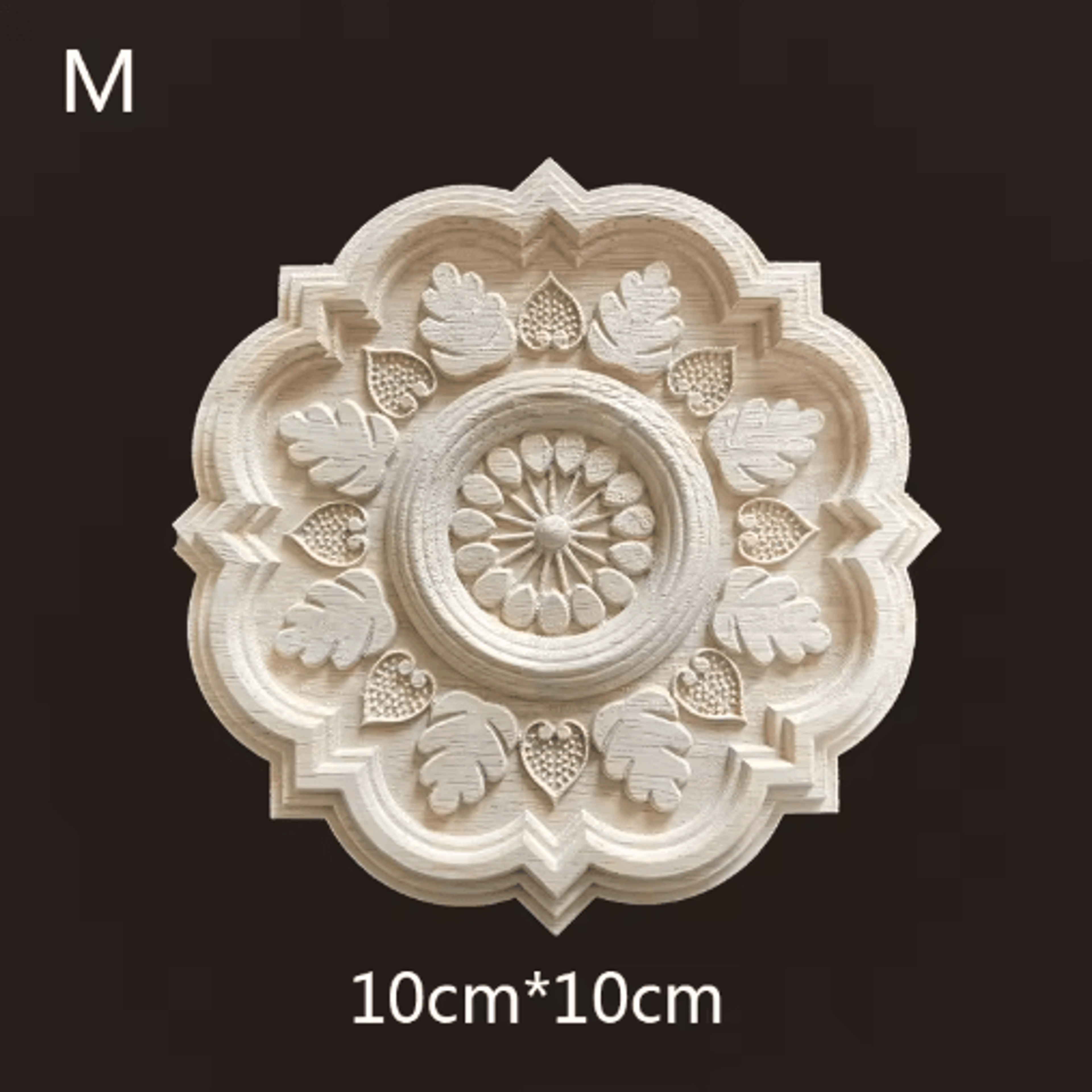Hand Carved Wooden Applique Onlays Decorative Wood Furniture Applique For Doors  Home Decor 4