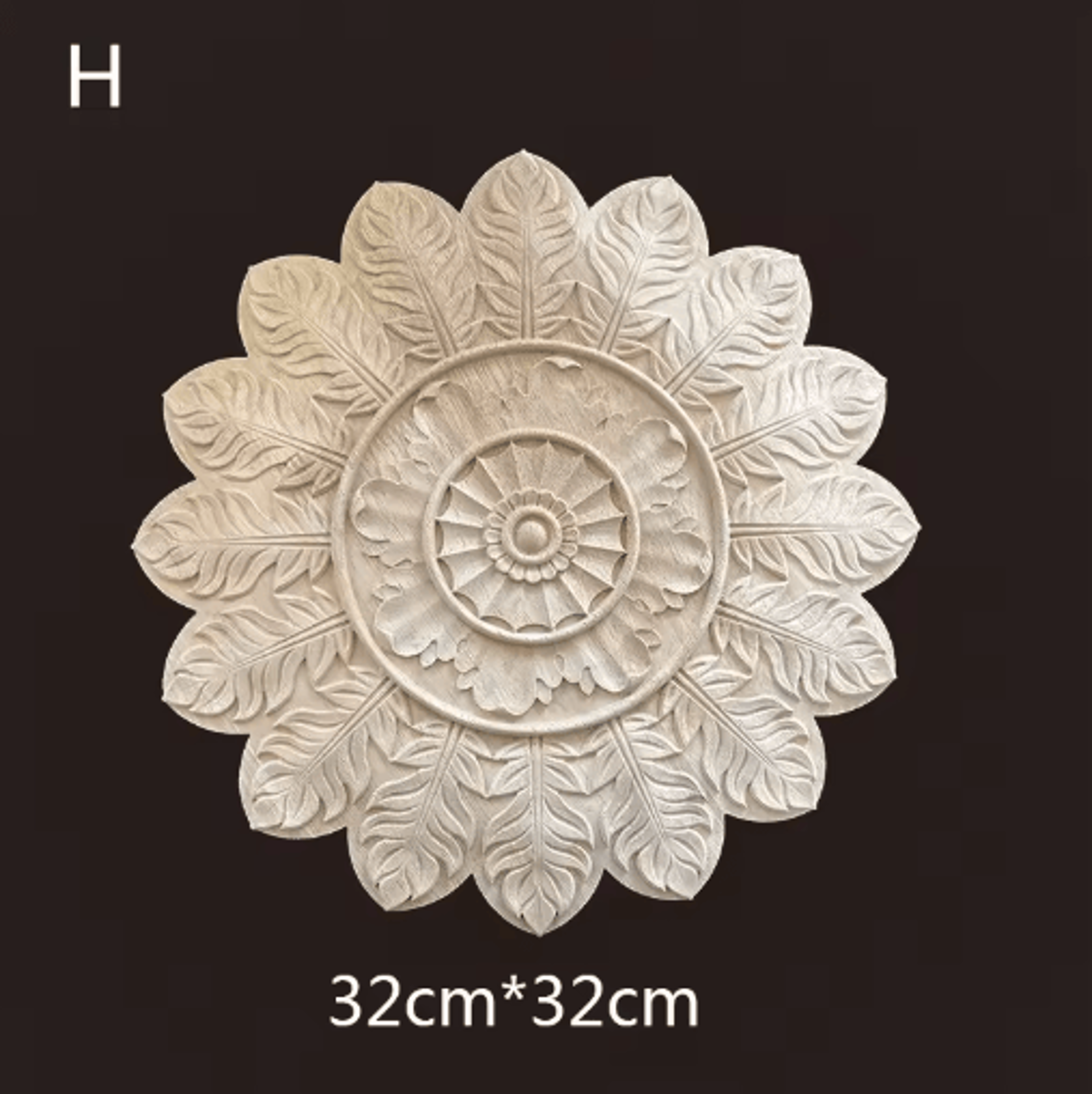 Hand Carved Wooden Applique Onlays Decorative Wood Furniture Applique For Doors  Home Decor 13