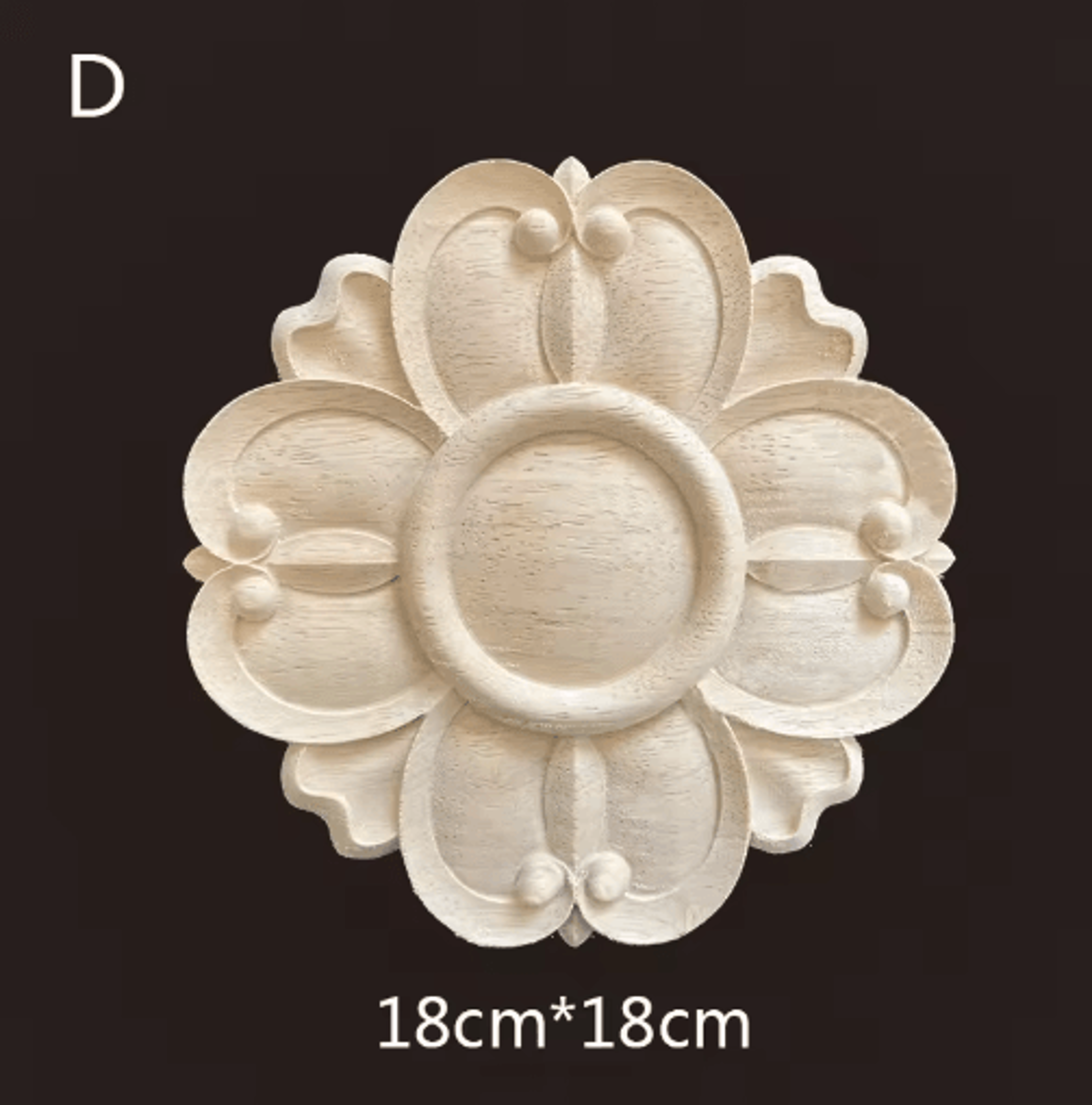 Hand Carved Wooden Applique Onlays Decorative Wood Furniture Applique For Doors  Home Decor 21