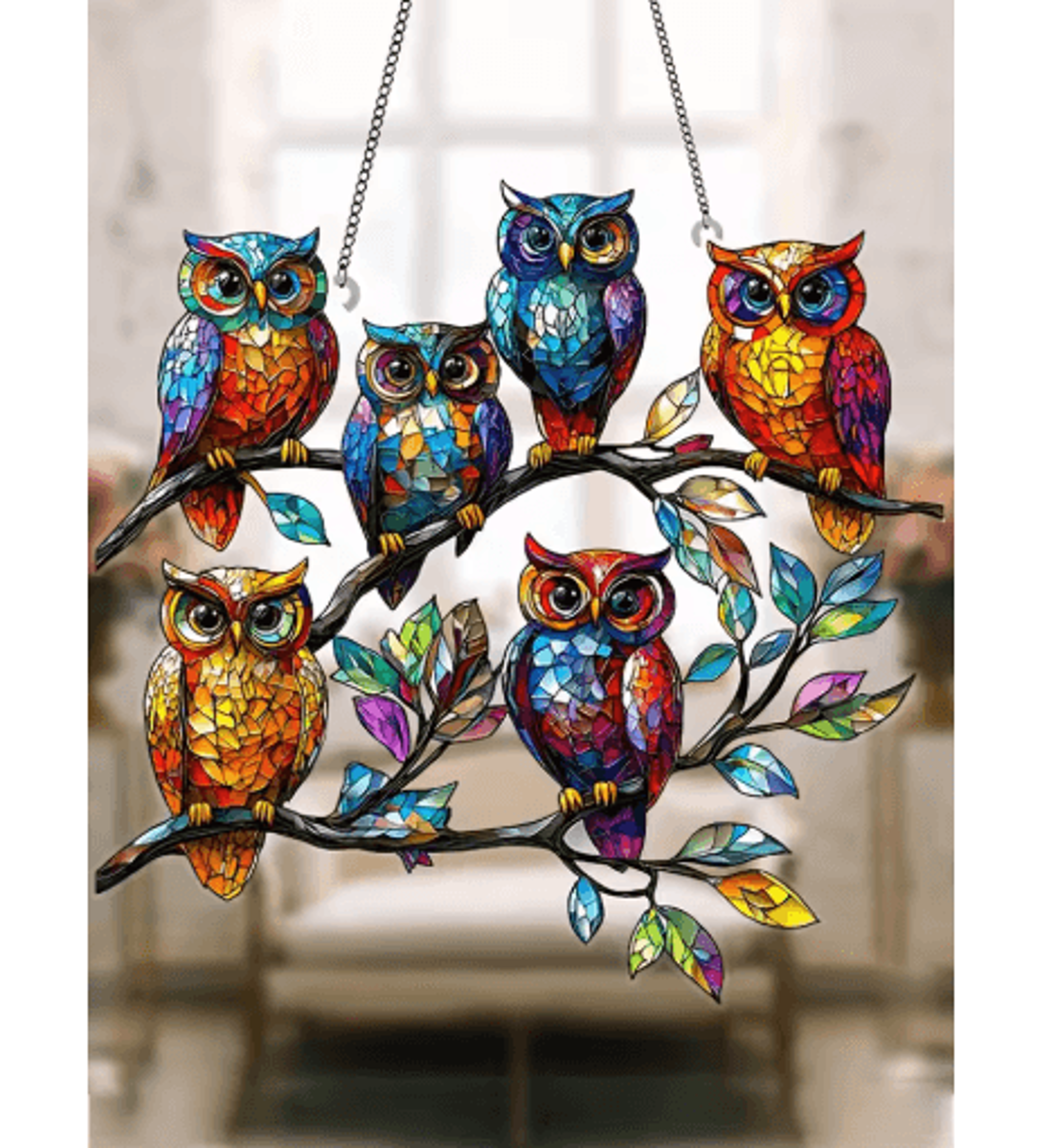 Colorful Owl Pendant Light  Charming Owl Pendant Lighting For Home Decor 6