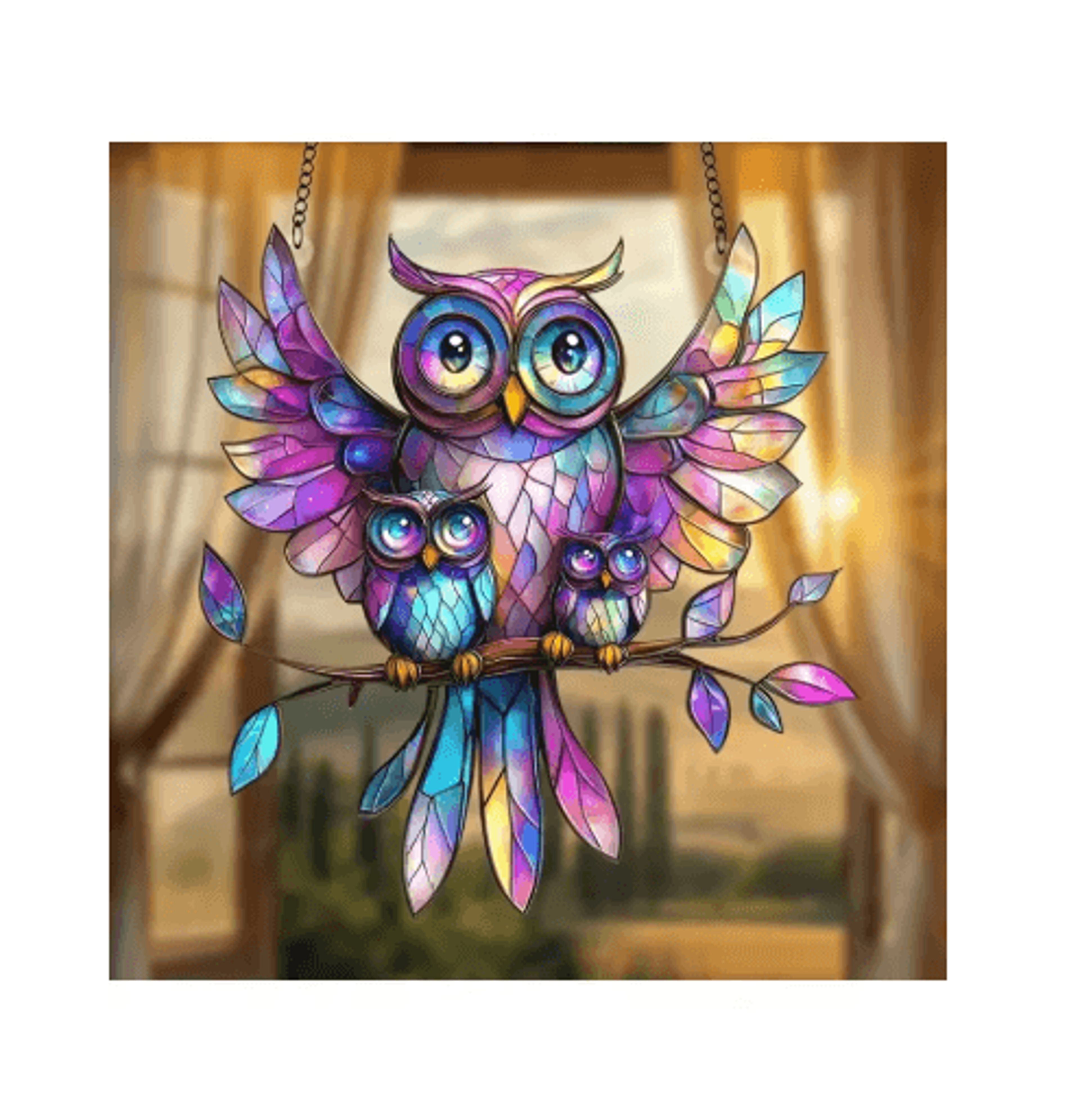 Colorful Owl Pendant Light  Charming Owl Pendant Lighting For Home Decor 7