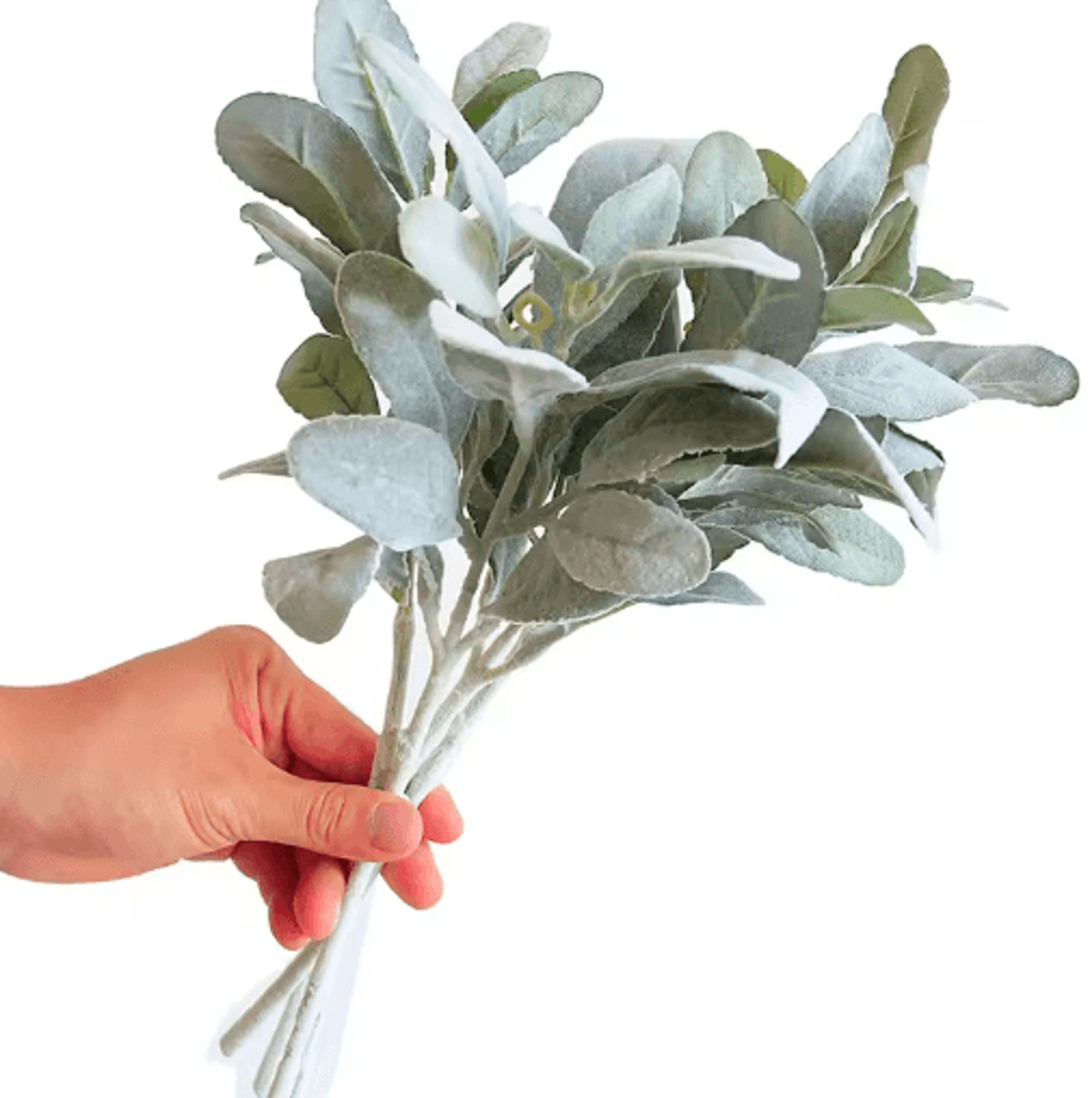 10Pack Lambs Ear Greenery Stems  Soft Touch Artificial Lambs Ear Stems For Floral Decor 2