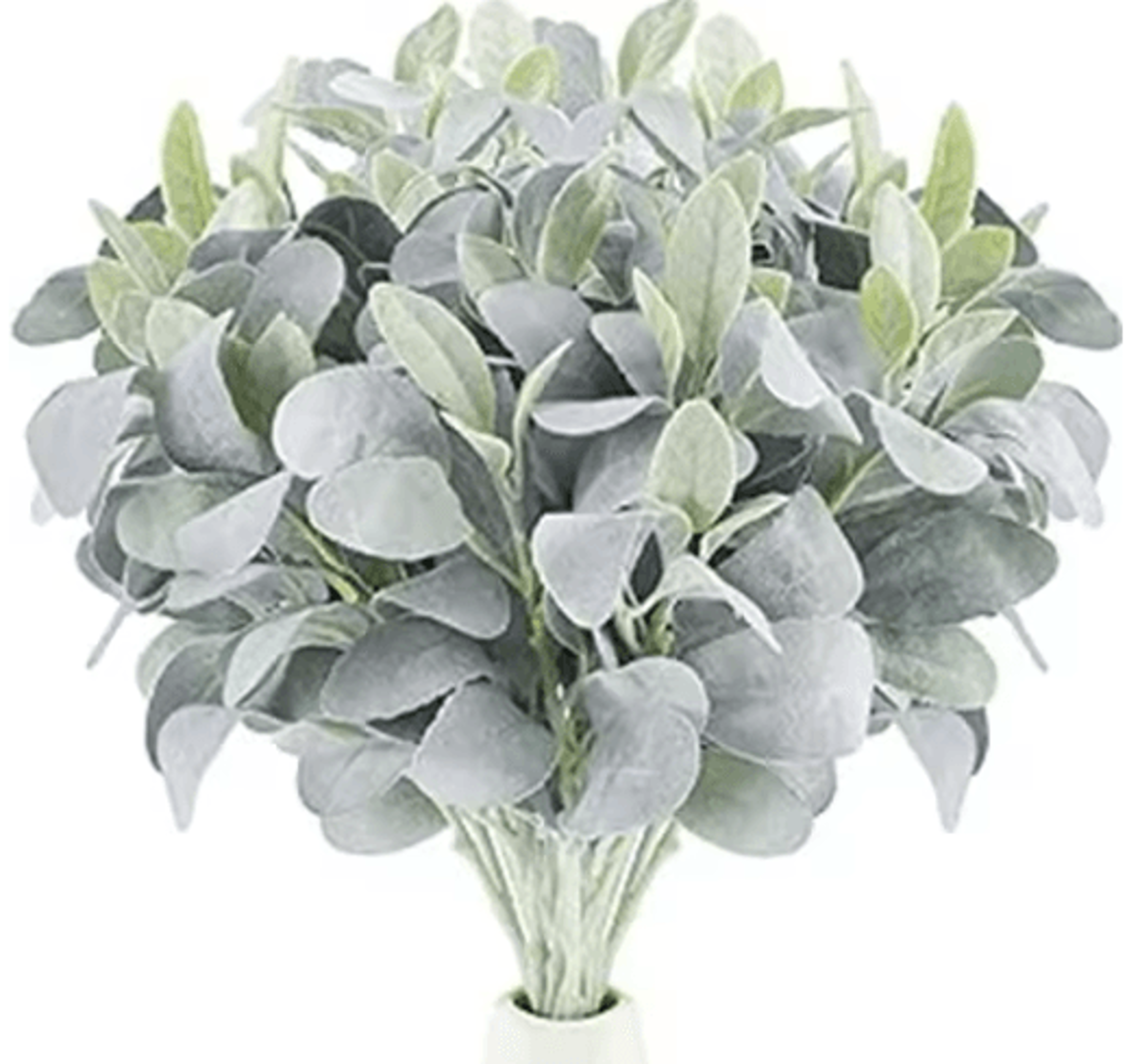 10Pack Lambs Ear Greenery Stems  Soft Touch Artificial Lambs Ear Stems For Floral Decor 0