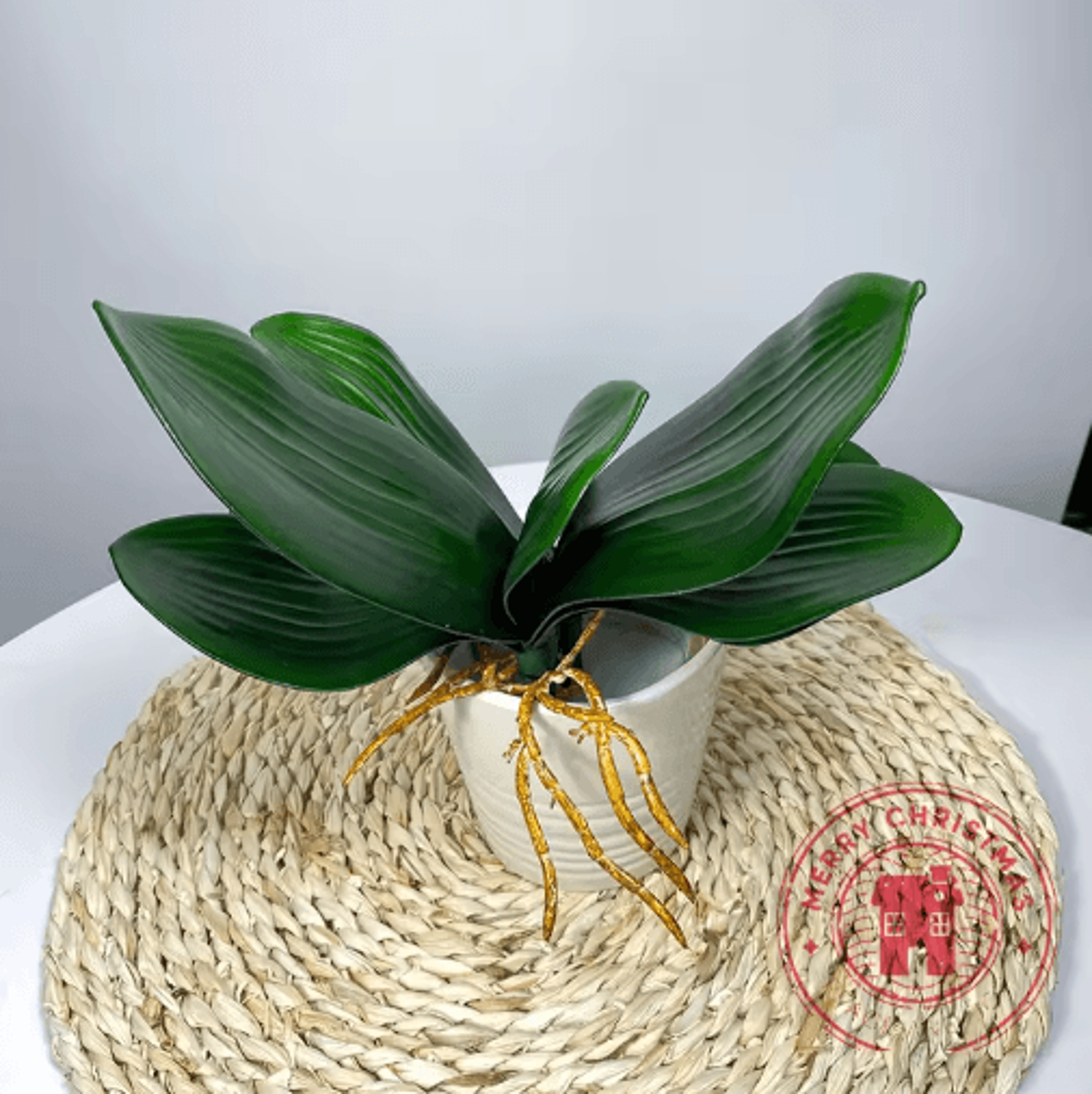 Realistic Phalaenopsis Orchid Leaves  Lifelike Artificial Orchid Leaves For Floral Arrangements 4