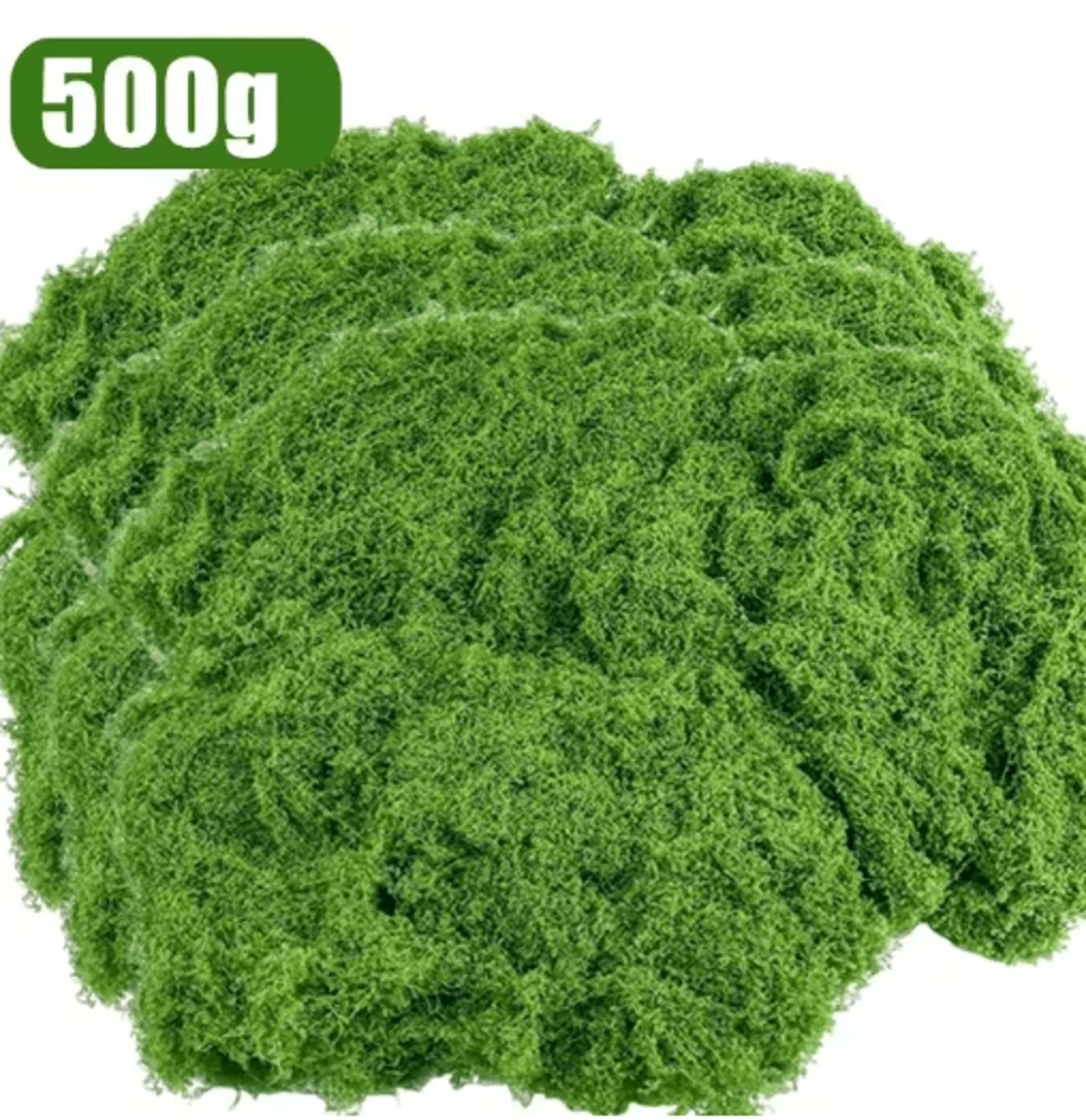 Artificial Green Moss Grass  Lush Fake Moss For Crafts  Mini Landscape Decor 1